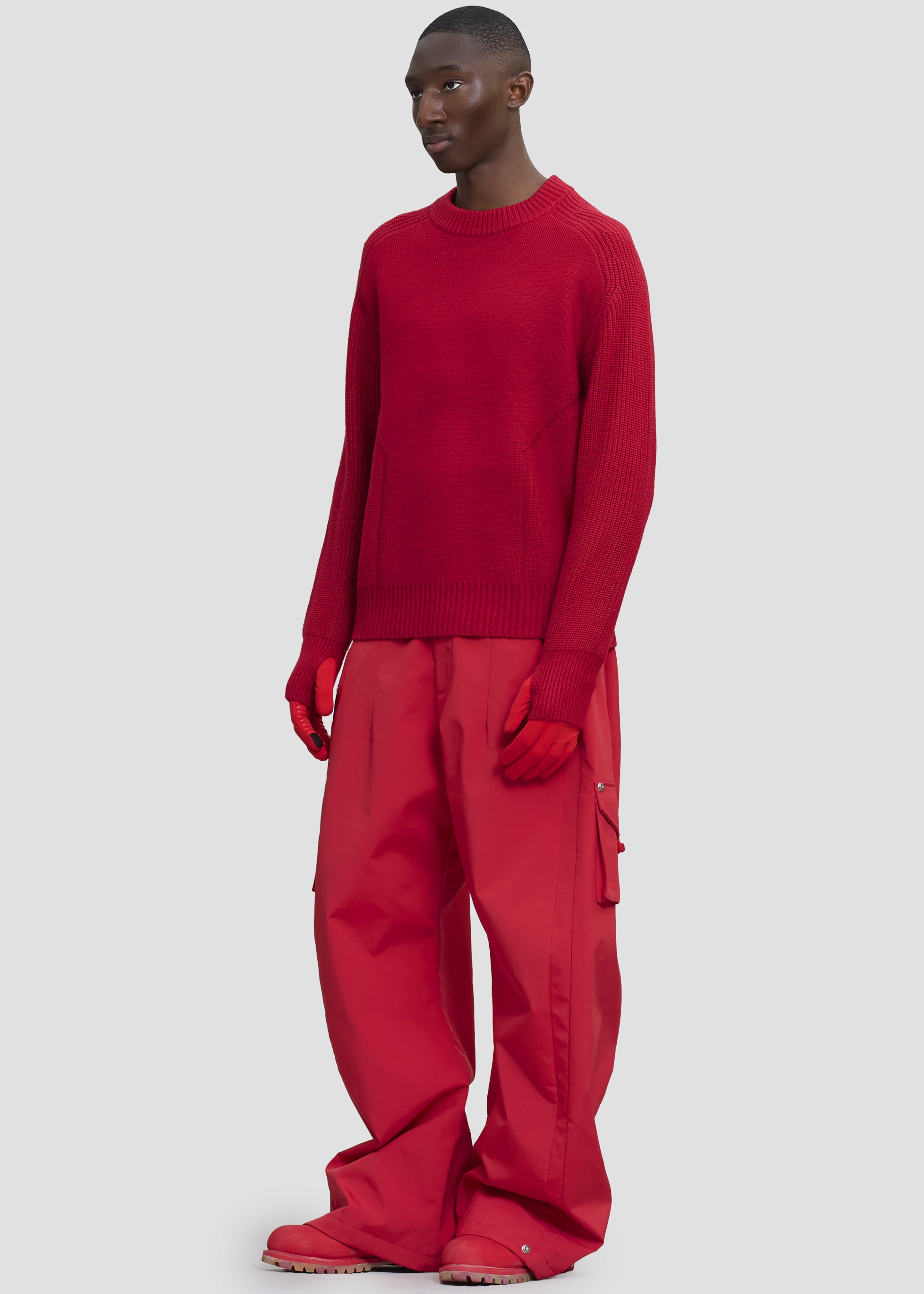 Pieces Uniques Emblem Pullover - Rouge