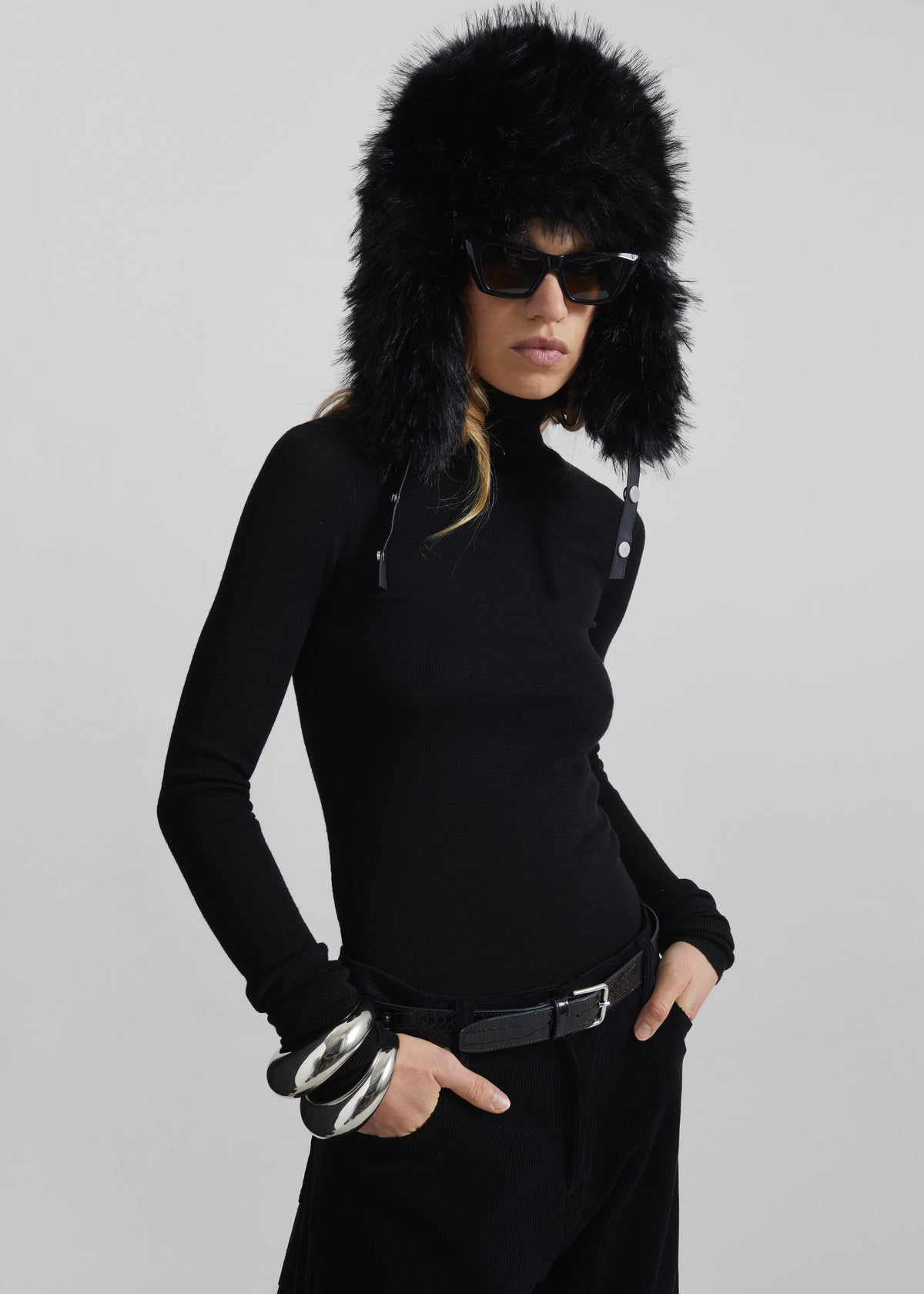 Pieces Uniques The Trapper Hat - Black - 2
