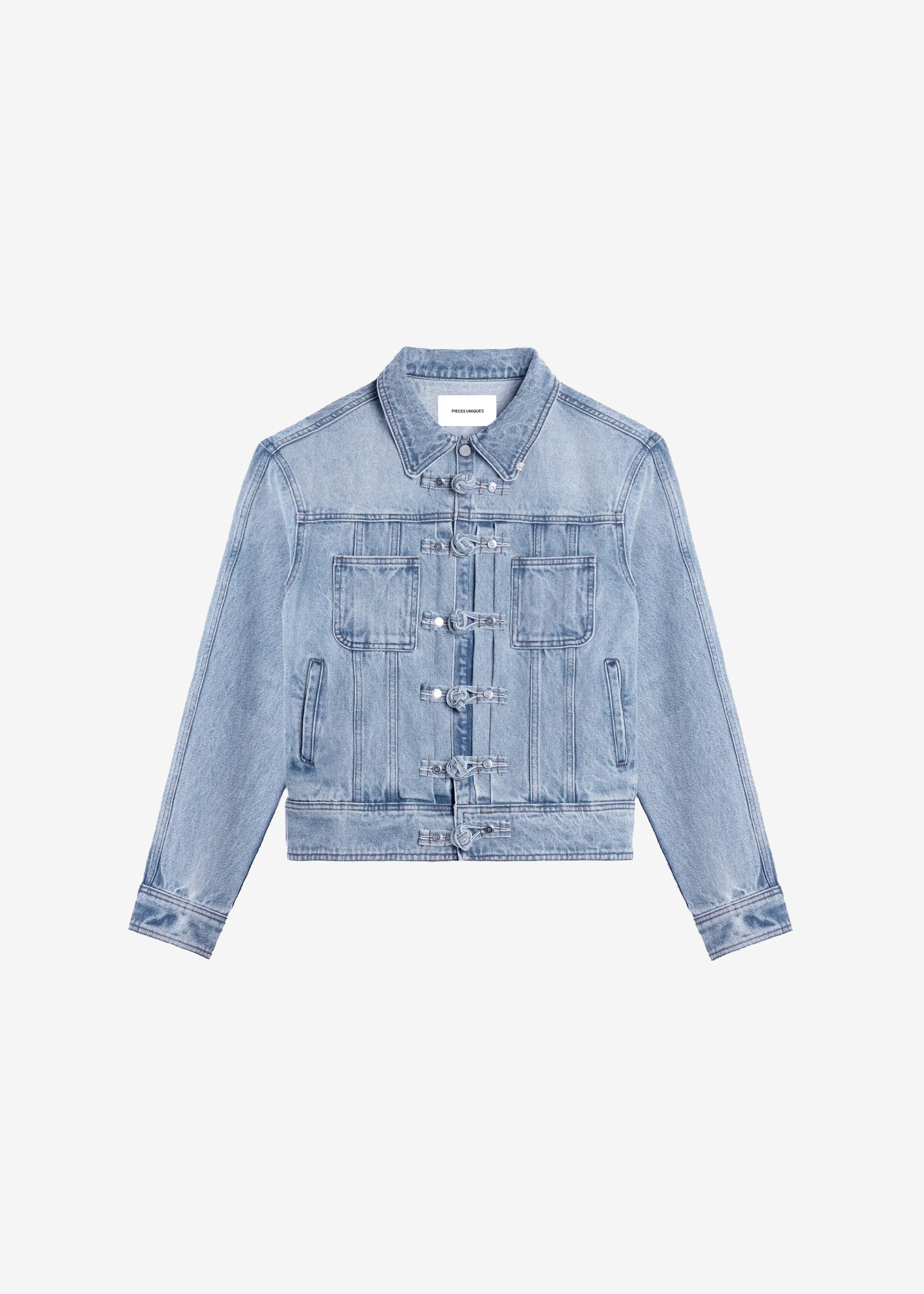 Pieces Uniques Ashen Sky Denim Jacket - Indigo Denim - 12