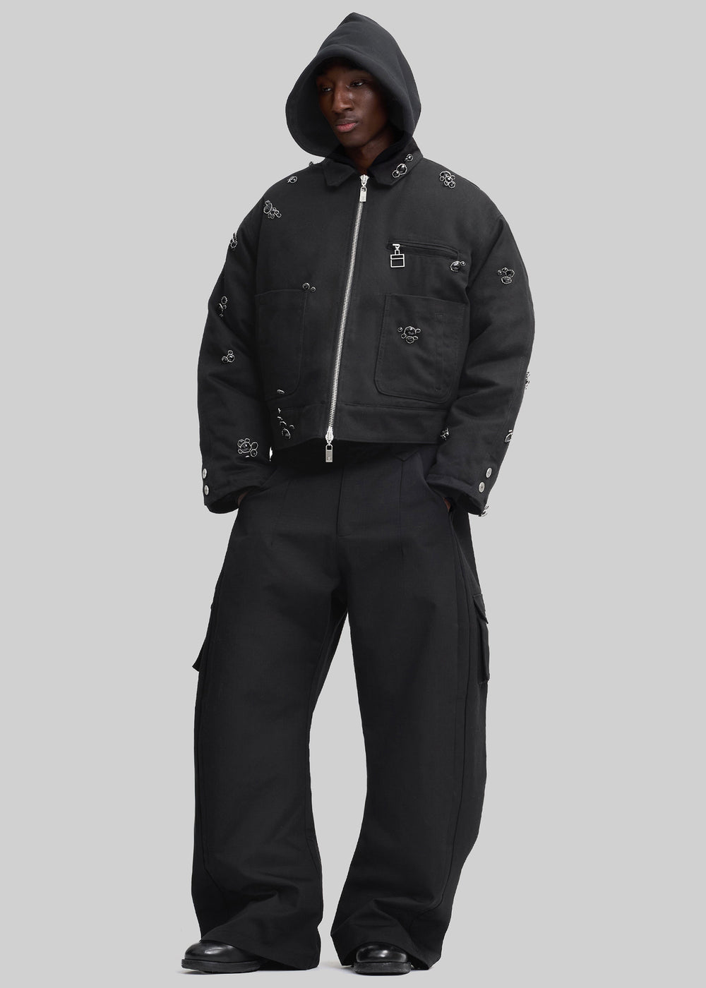 Pieces Uniques Onyx Workwear Jacket - Black