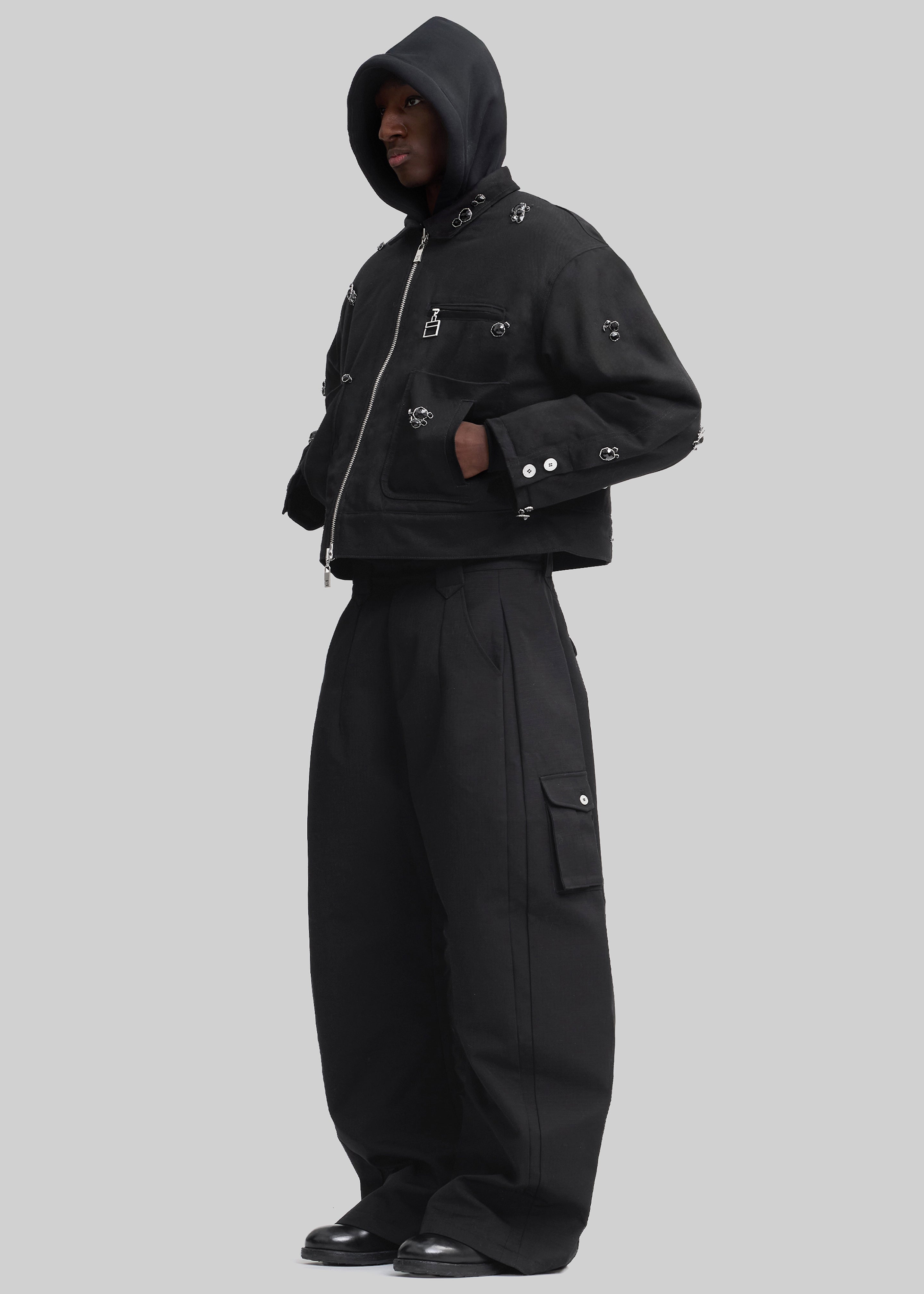 Pieces Uniques Onyx Workwear Jacket - Black - 4