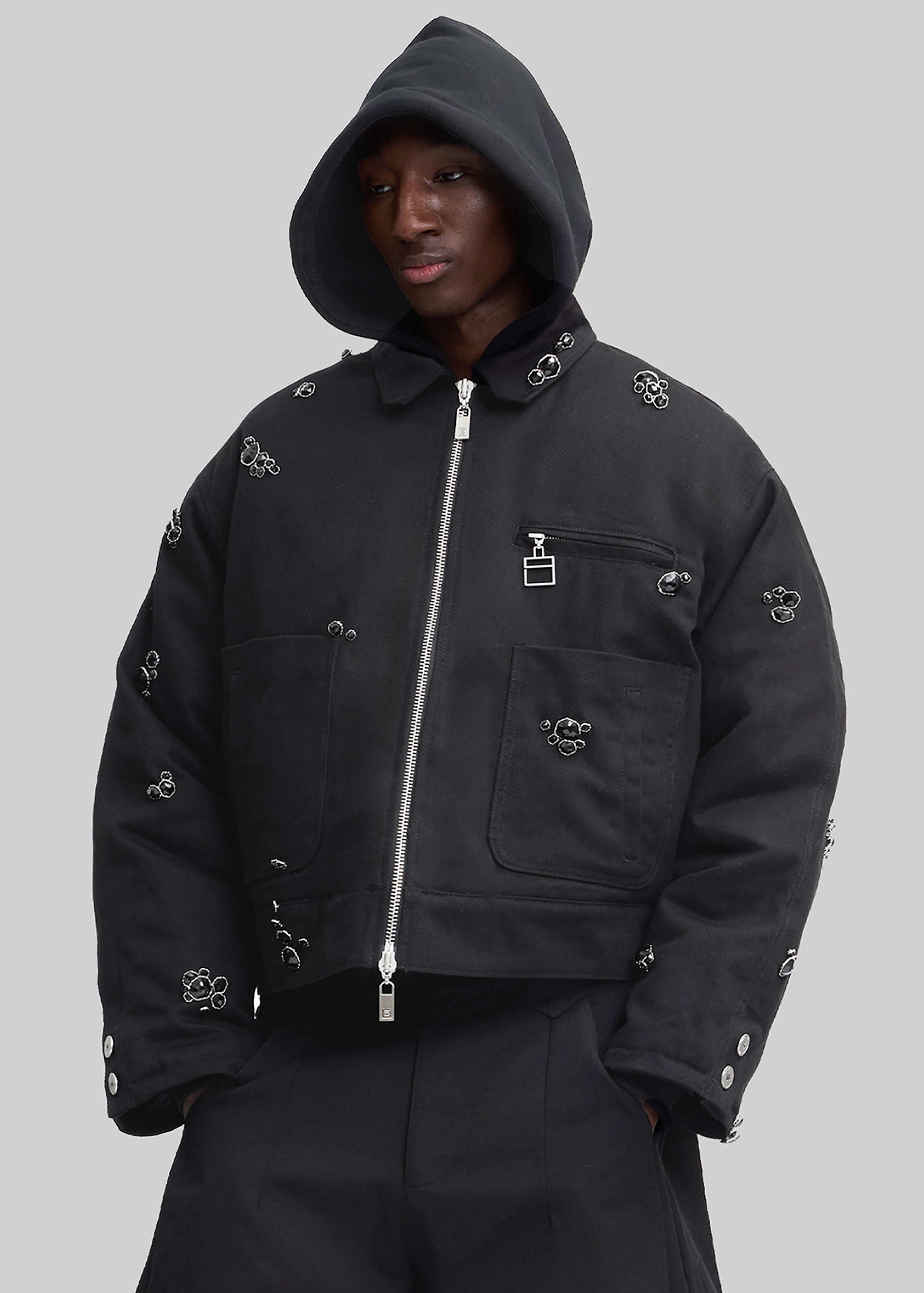 Pieces Uniques Onyx Workwear Jacket - Black - 3