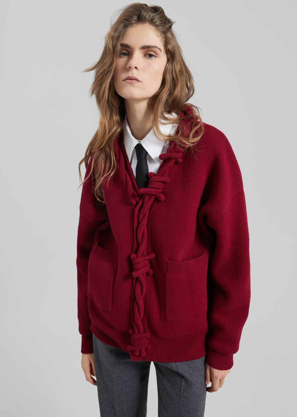 Pieces Uniques Le Cardigan Pierre Barbele - Red