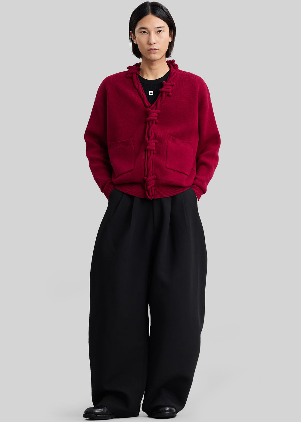 Pieces Uniques Le Cardigan Pierre Barbele - Red