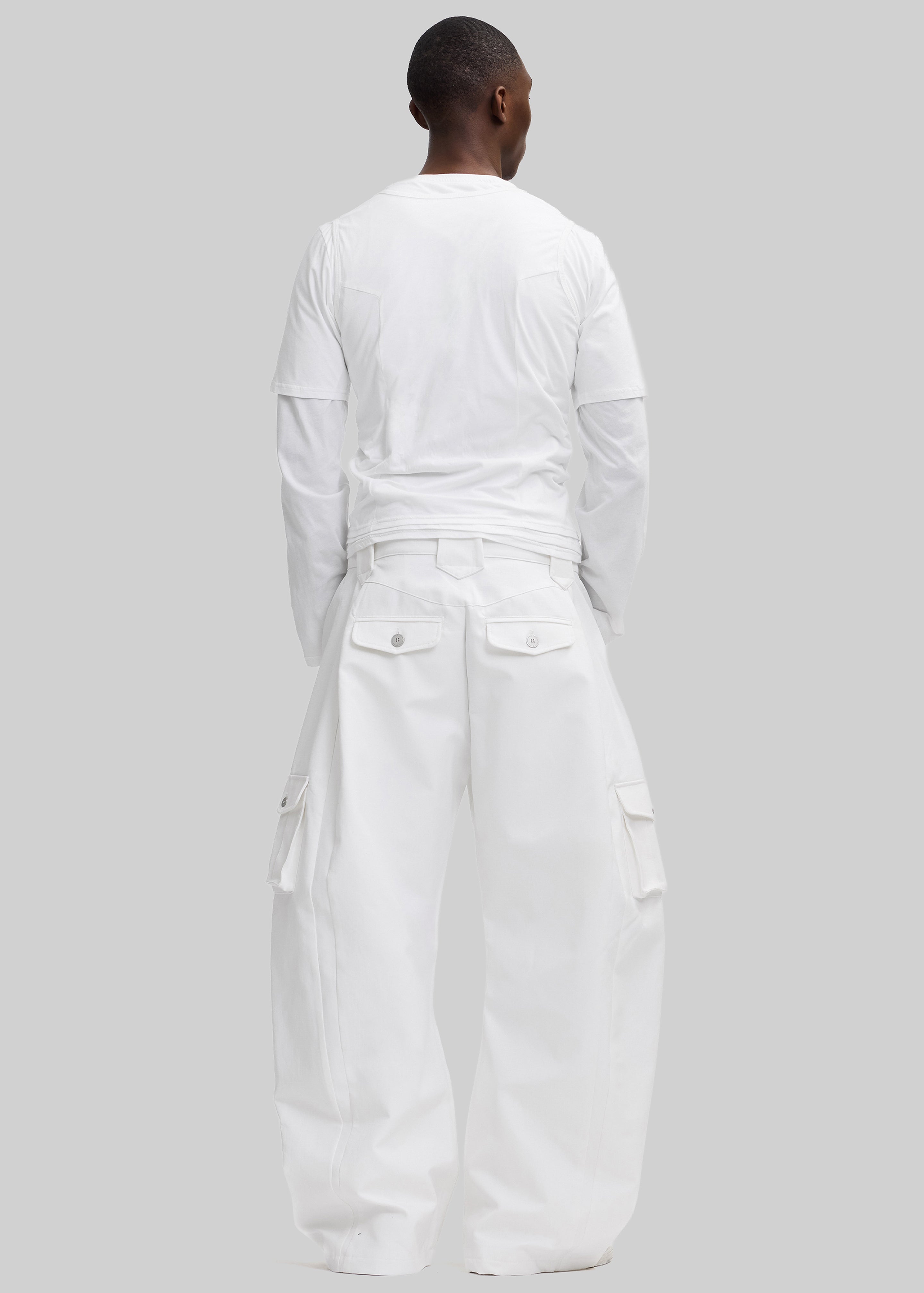 Pieces Uniques Le Cargo Pants Emin - White Wash - 6