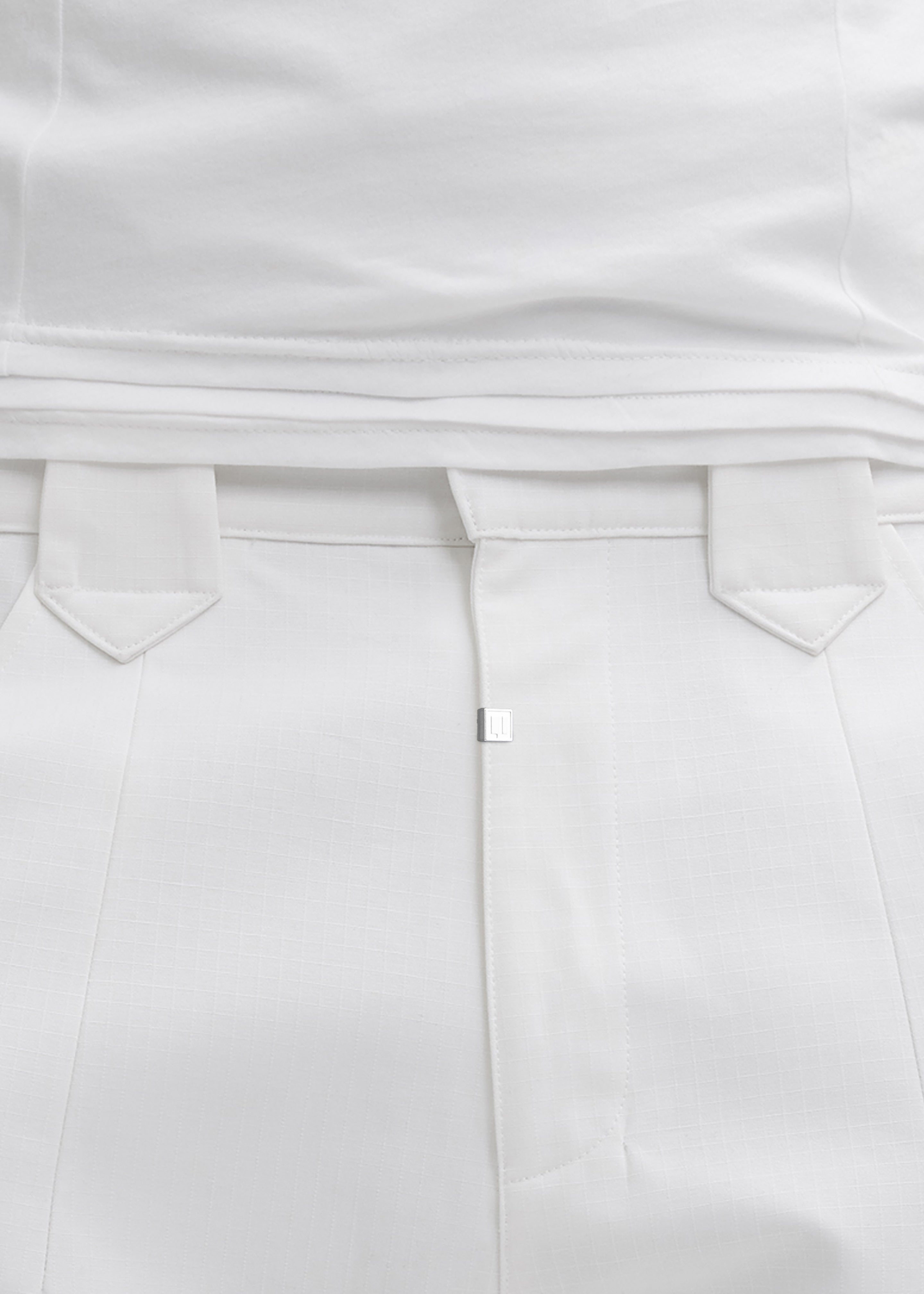Pieces Uniques Le Cargo Pants Emin - White Wash - 5