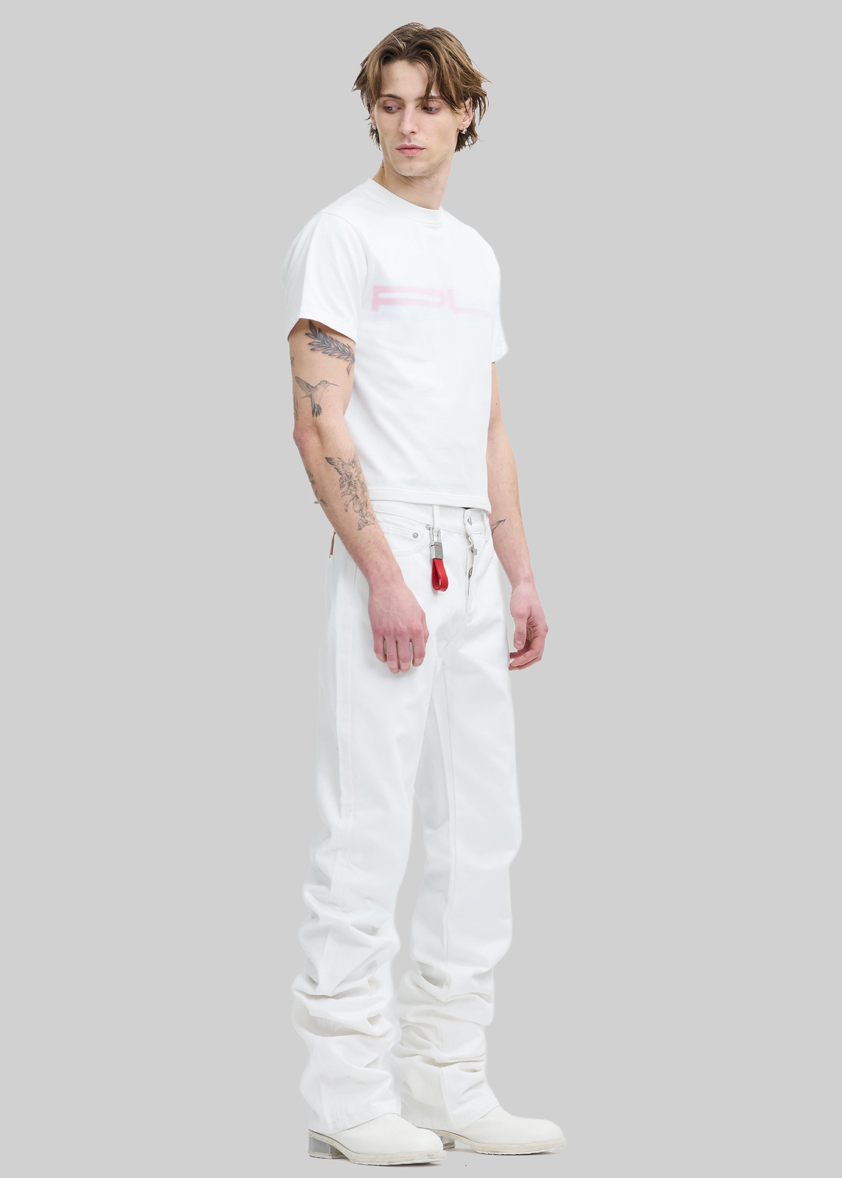 Pieces Uniques Denim Pants - White Wash - 10