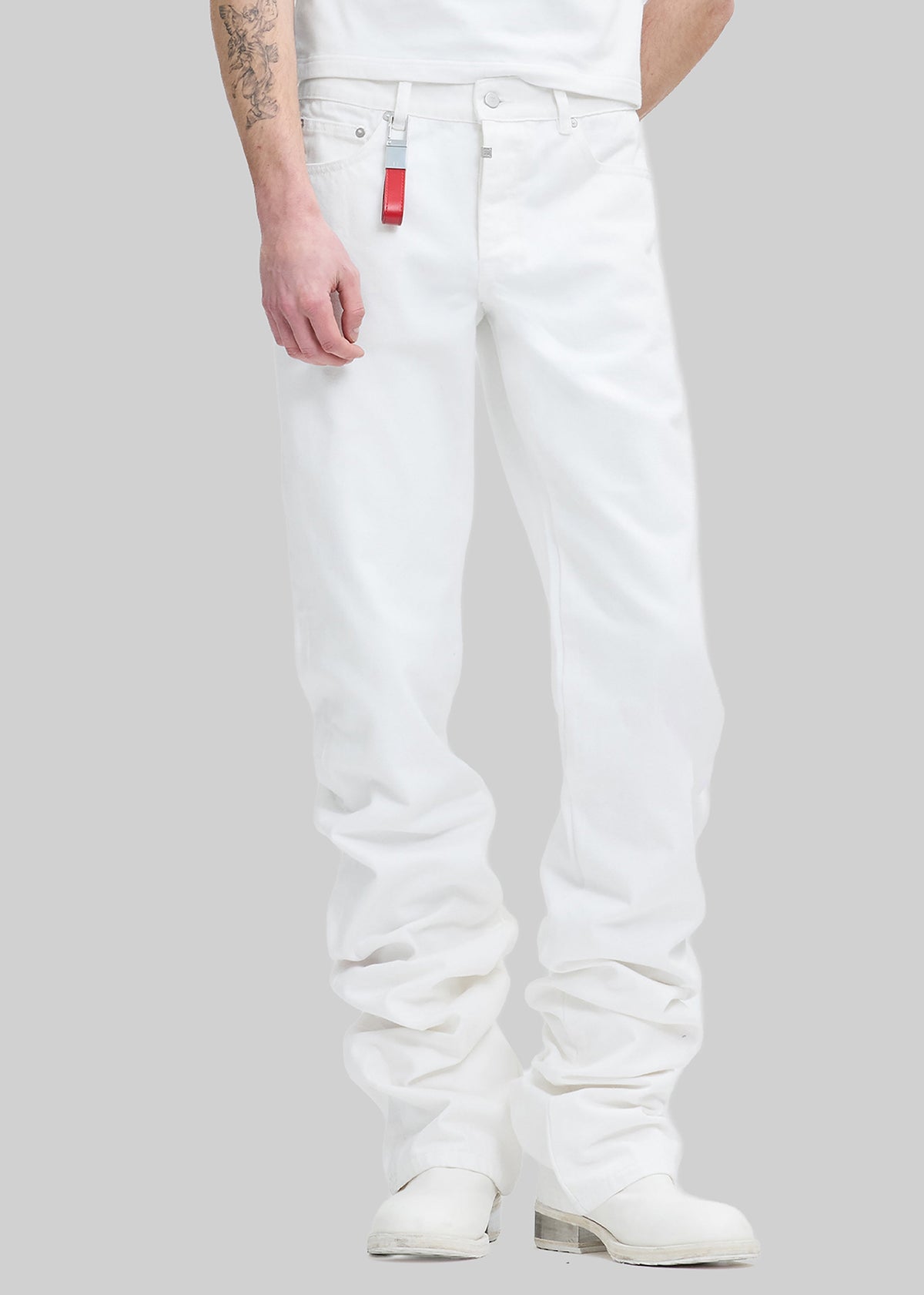 Pieces Uniques Denim Pants - White Wash - 9 - [gender-male]