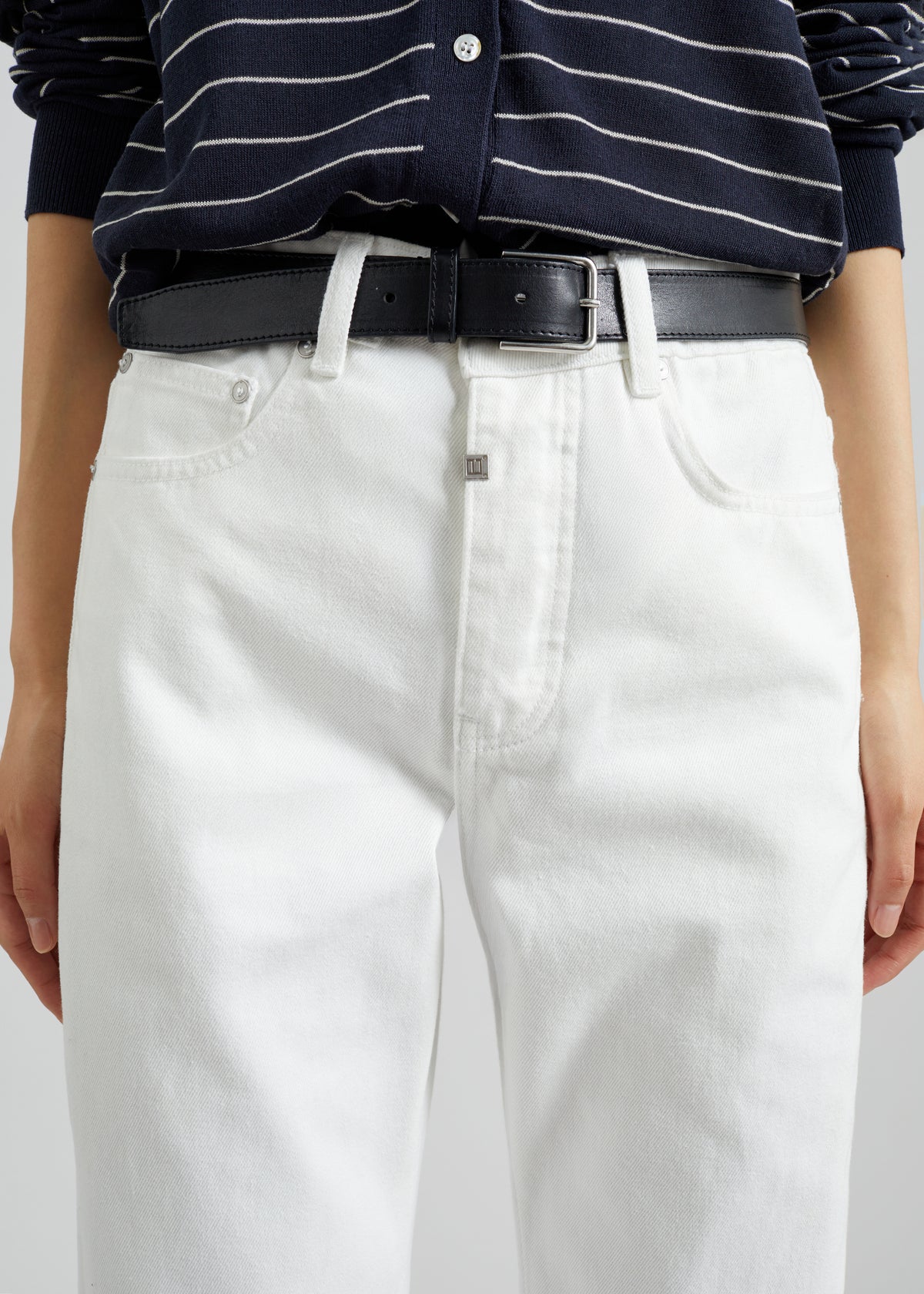 Pieces Uniques Denim Pants - White Wash - 4