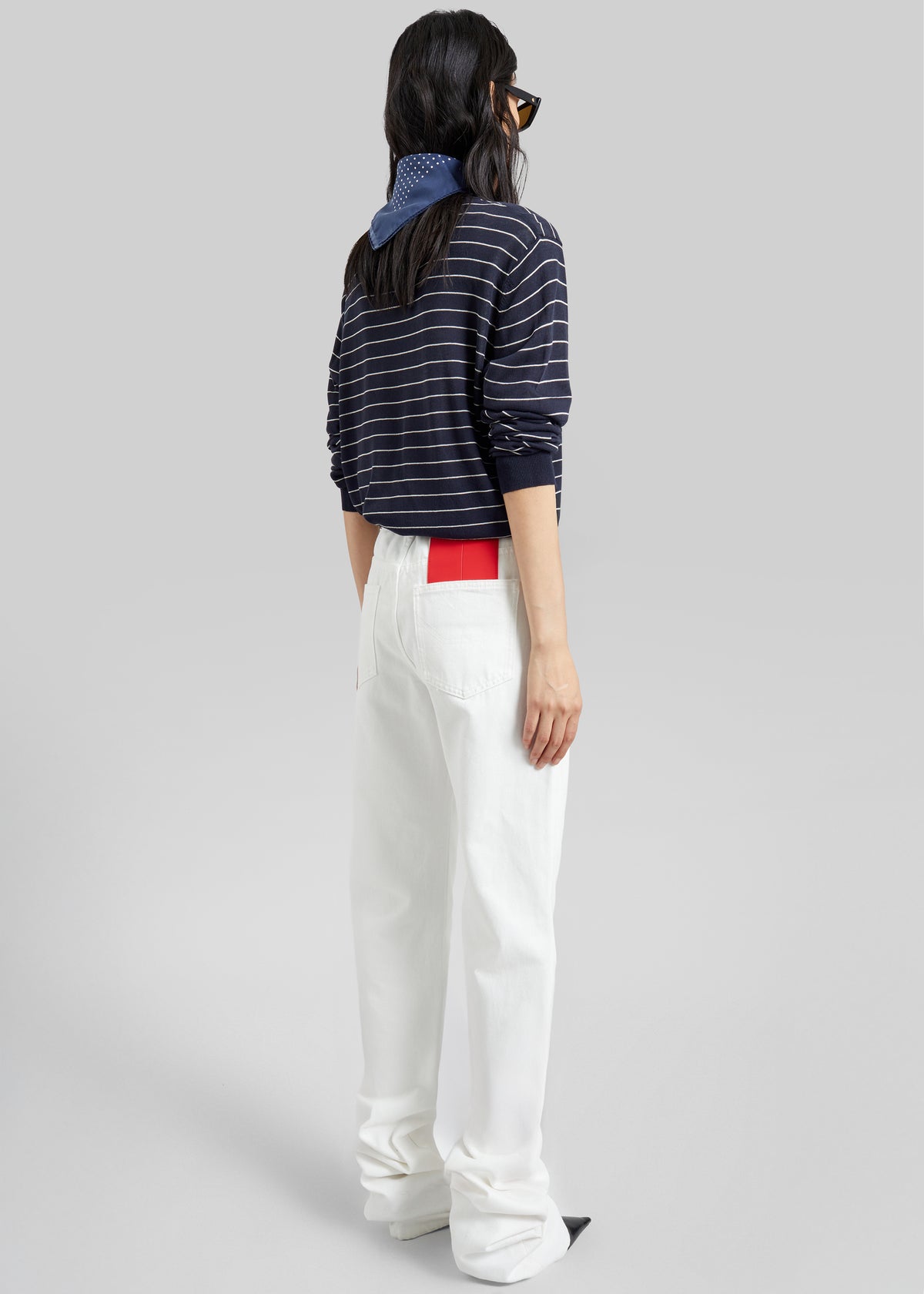 Pieces Uniques Denim Pants - White Wash - 12