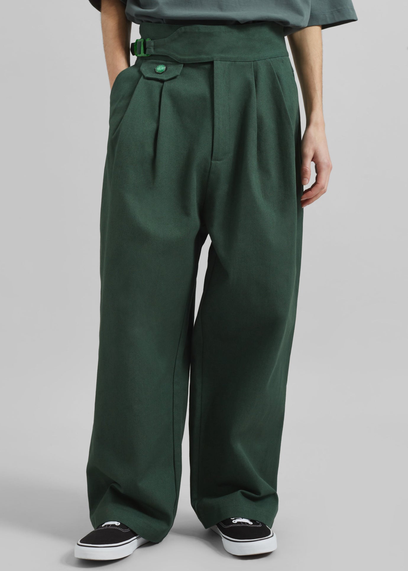 Pieces Uniques Le Pantalon Gurka - Green