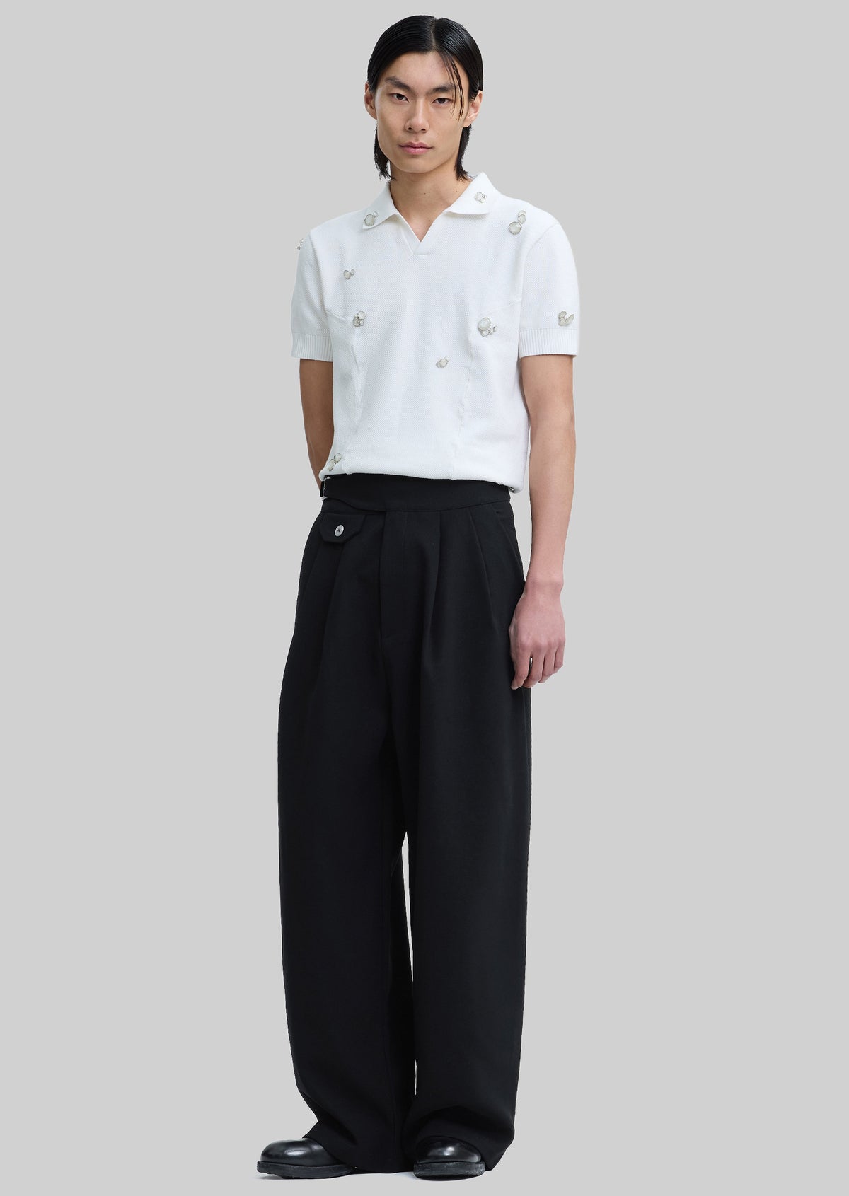 Pieces Uniques Polo Shirt - White Wash - 7