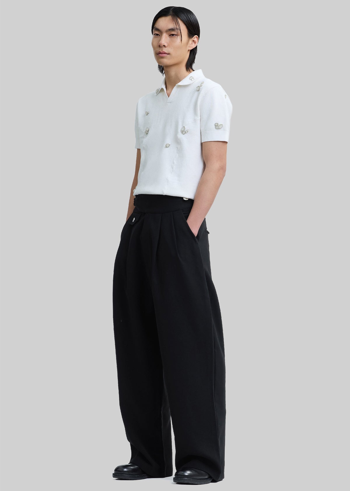 Pieces Uniques Polo Shirt - White Wash - 8