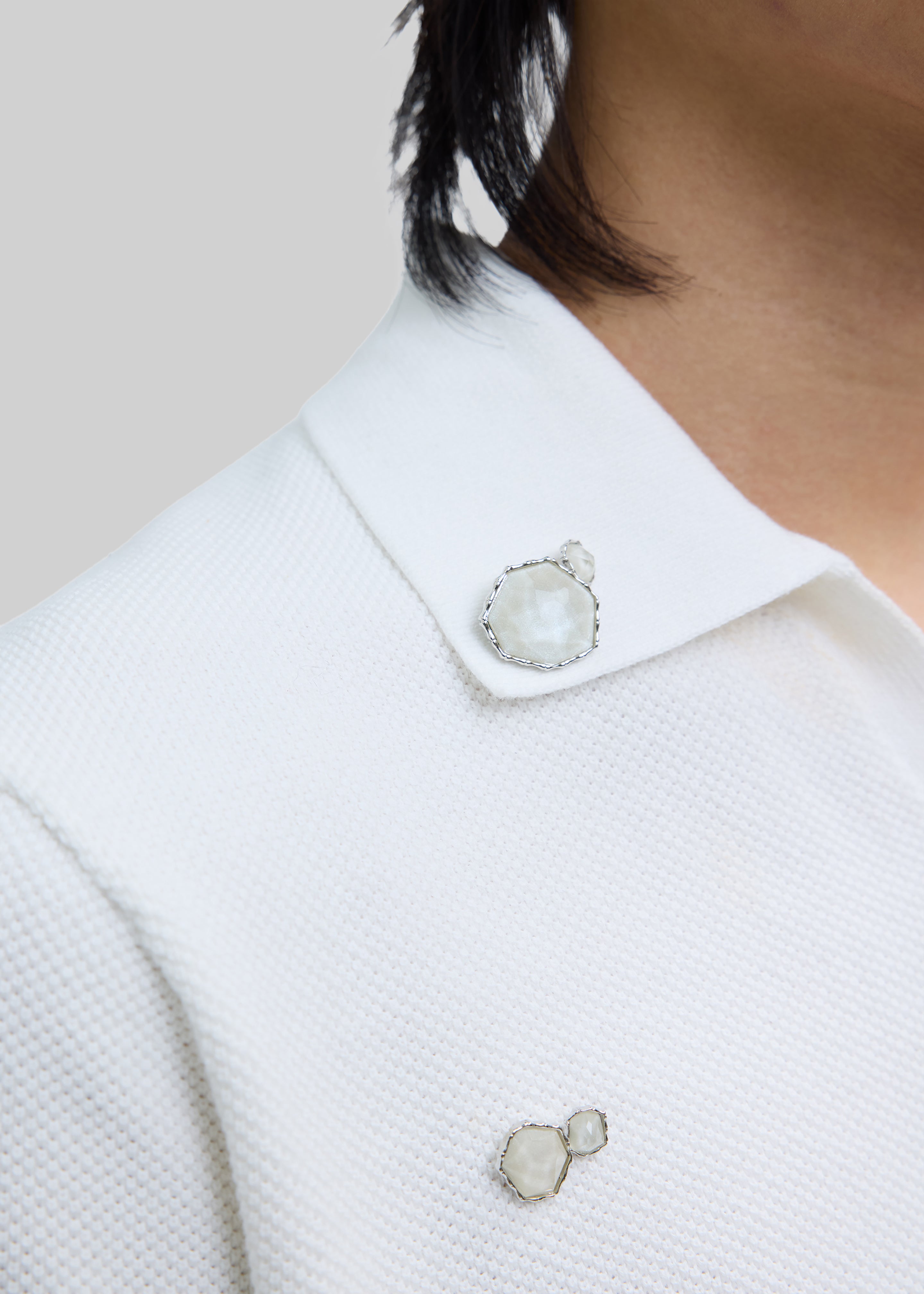 Pieces Uniques Polo Shirt - White Wash - 6 - [gender-male]