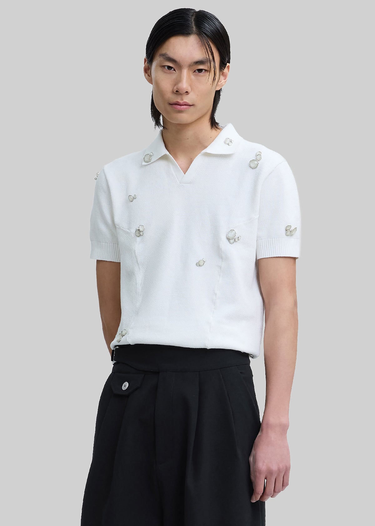 Pieces Uniques Polo Shirt - White Wash - 5 - [gender-male]