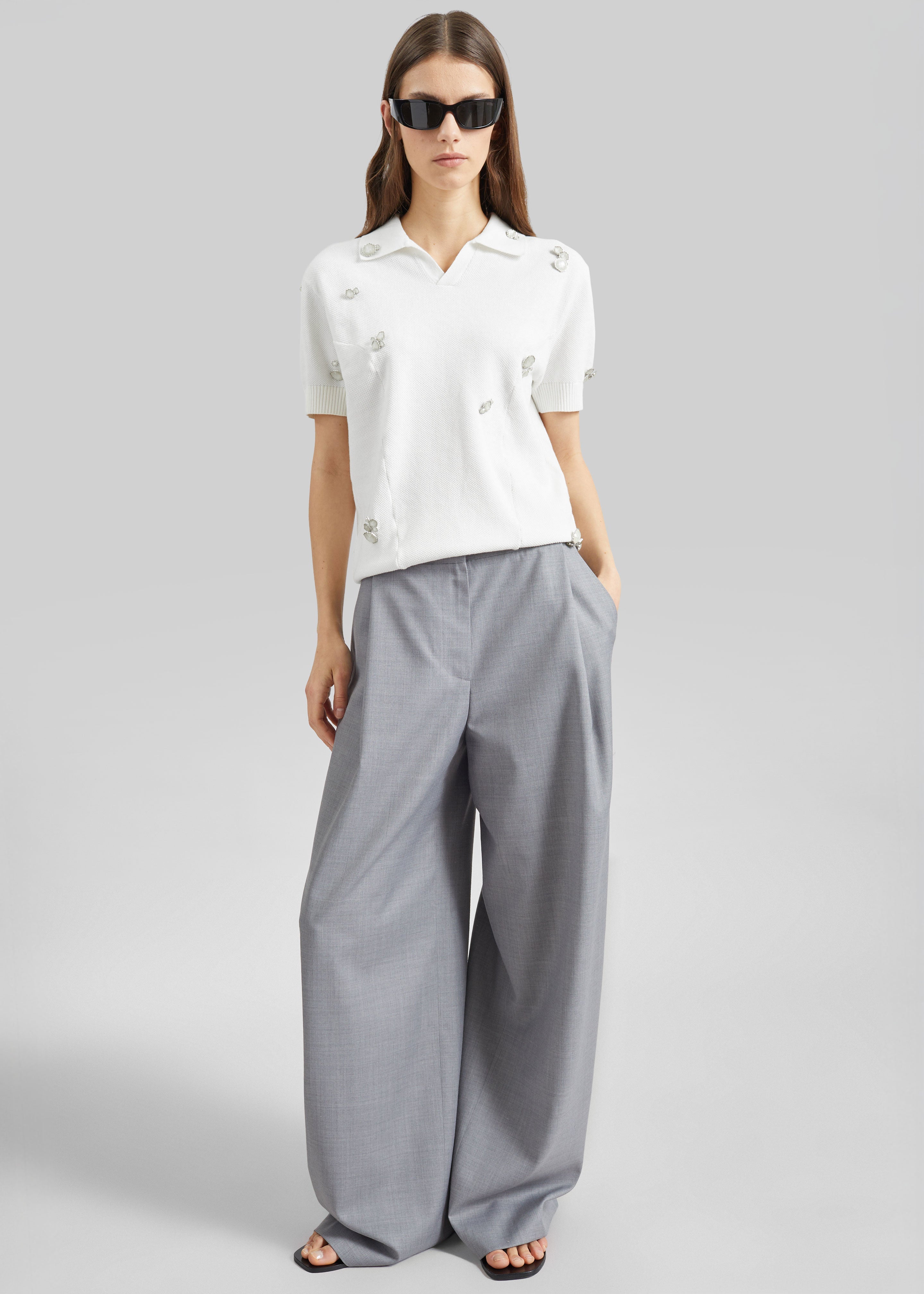 Pieces Uniques Polo Shirt - White Wash - 3