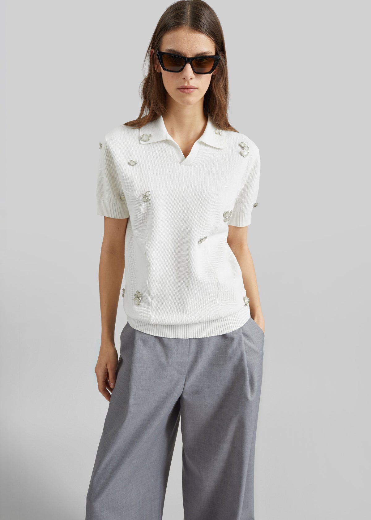 Pieces Uniques Polo Shirt - White Wash - 4
