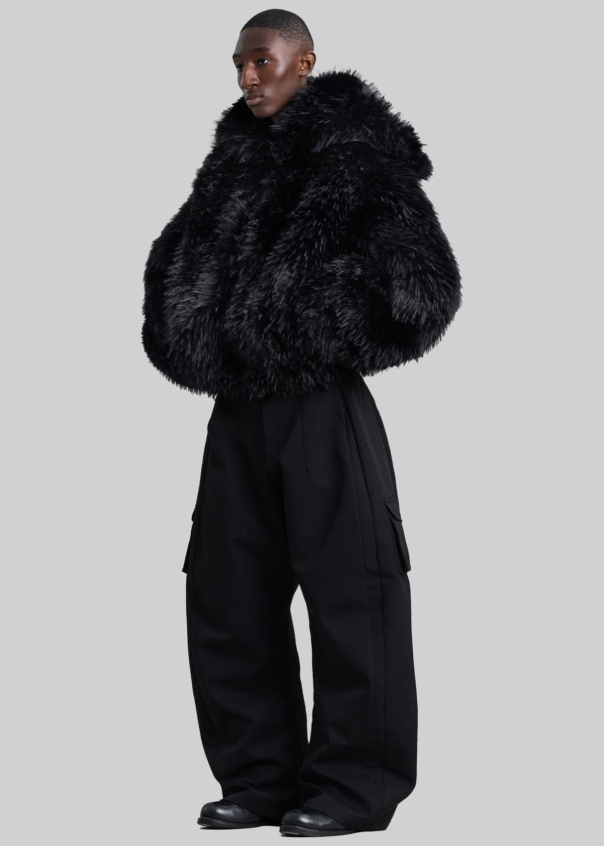 Pieces Uniques Le Sailor Faux Fur Sweatshirt - Black - 8 - [gender-male]