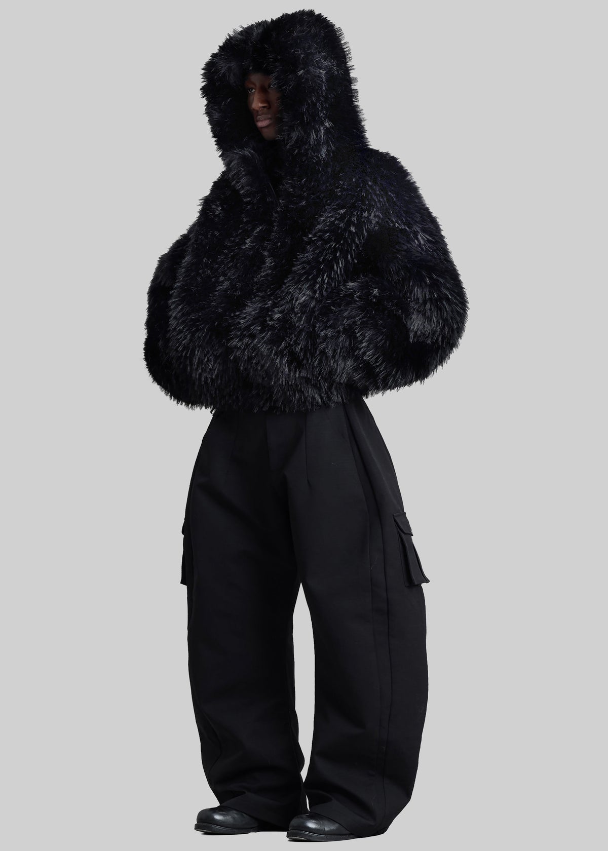 Pieces Uniques Le Sailor Faux Fur Sweatshirt - Black - 12