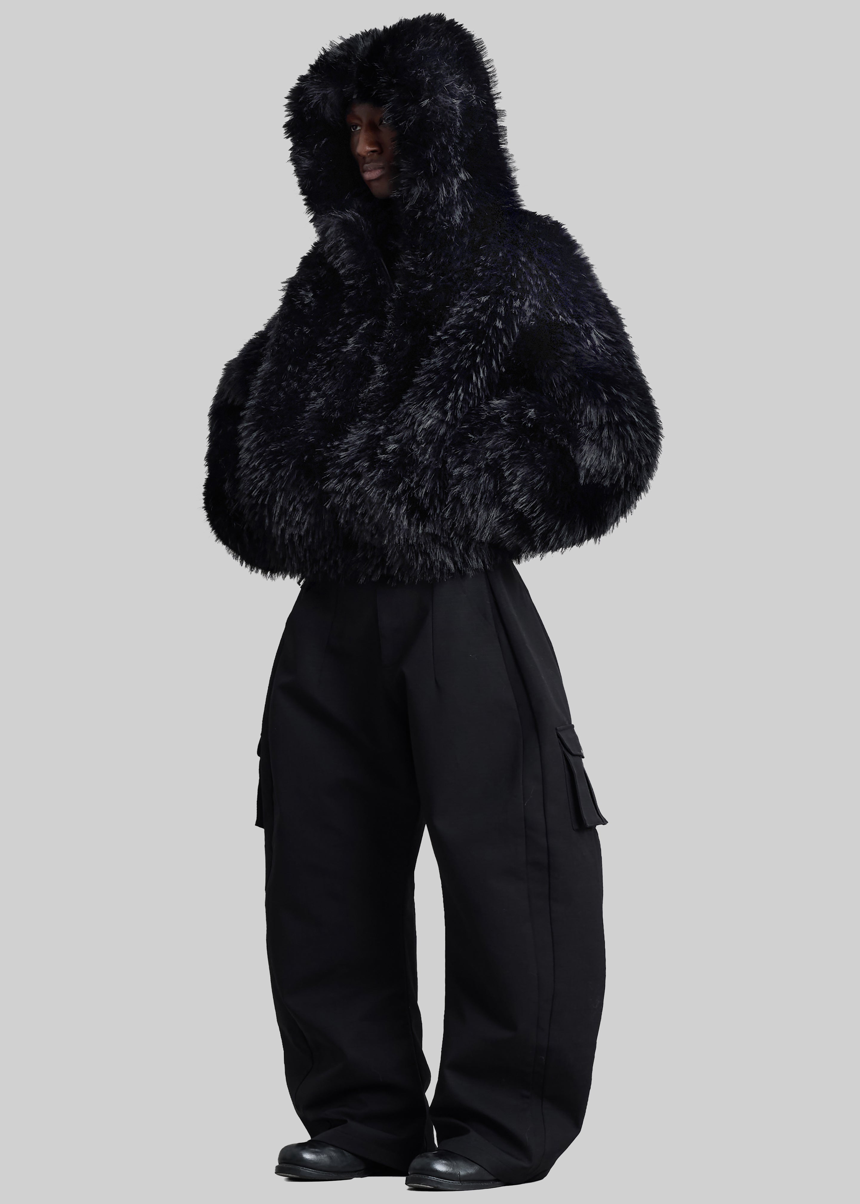 Pieces Uniques Le Sailor Faux Fur Sweatshirt - Black - 11