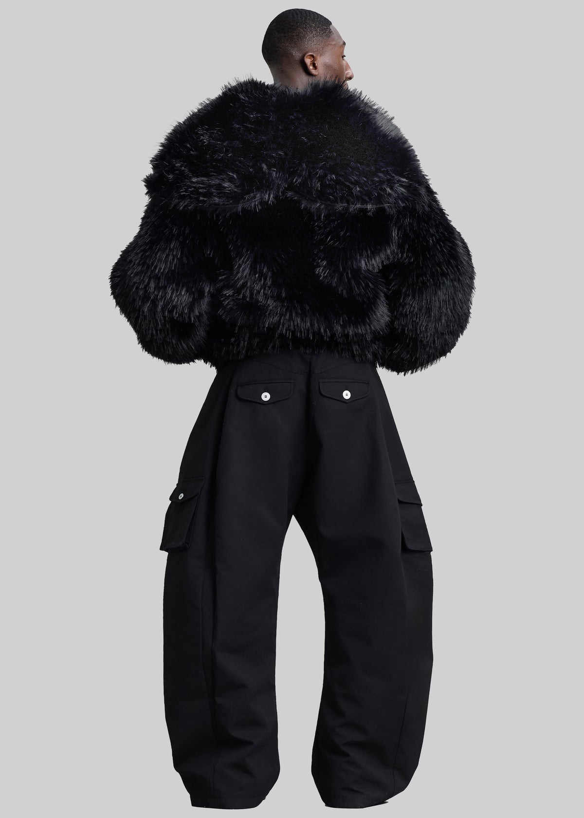 Pieces Uniques Le Sailor Faux Fur Sweatshirt - Black - 13