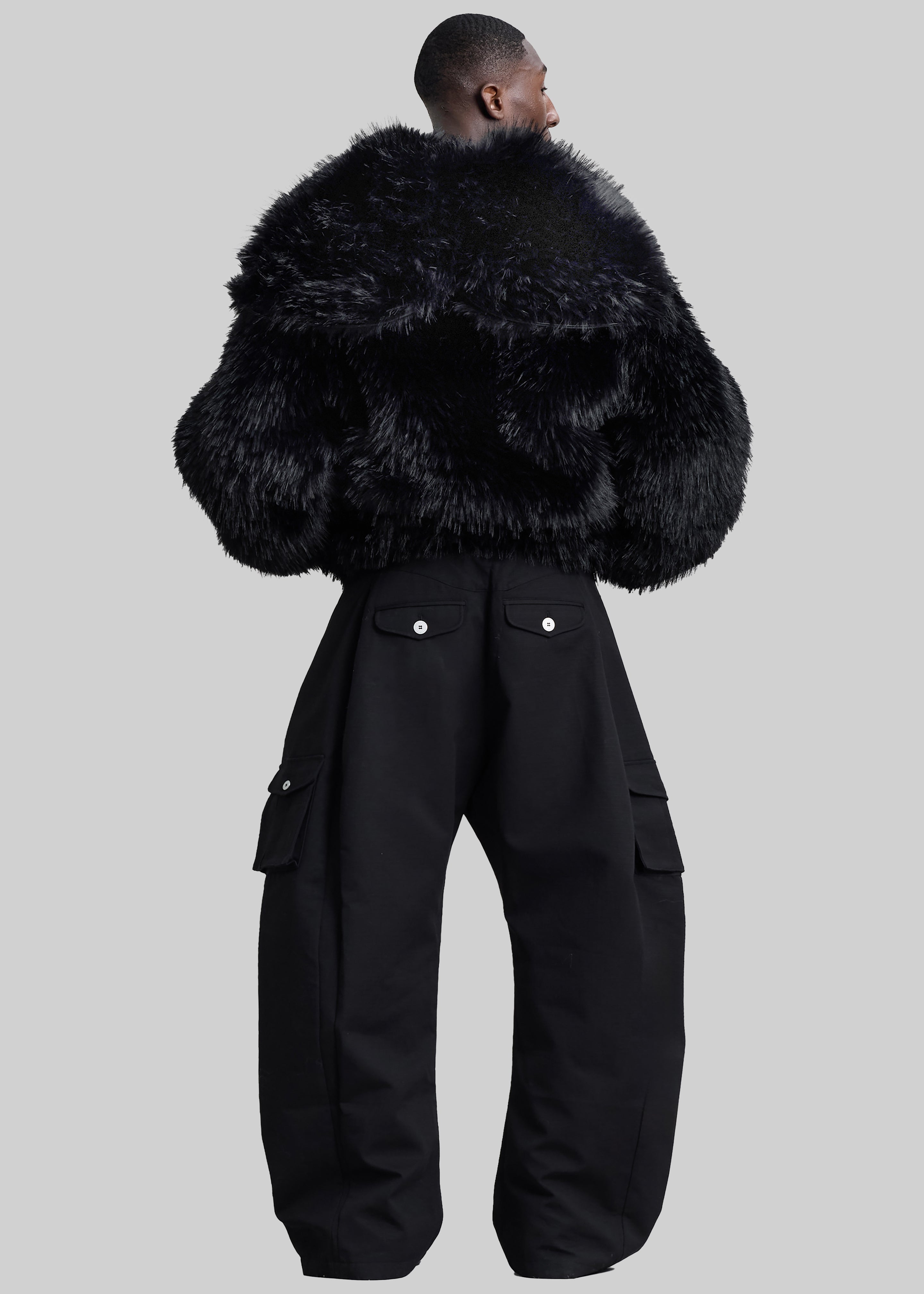 Pieces Uniques Le Sailor Faux Fur Sweatshirt - Black - 13