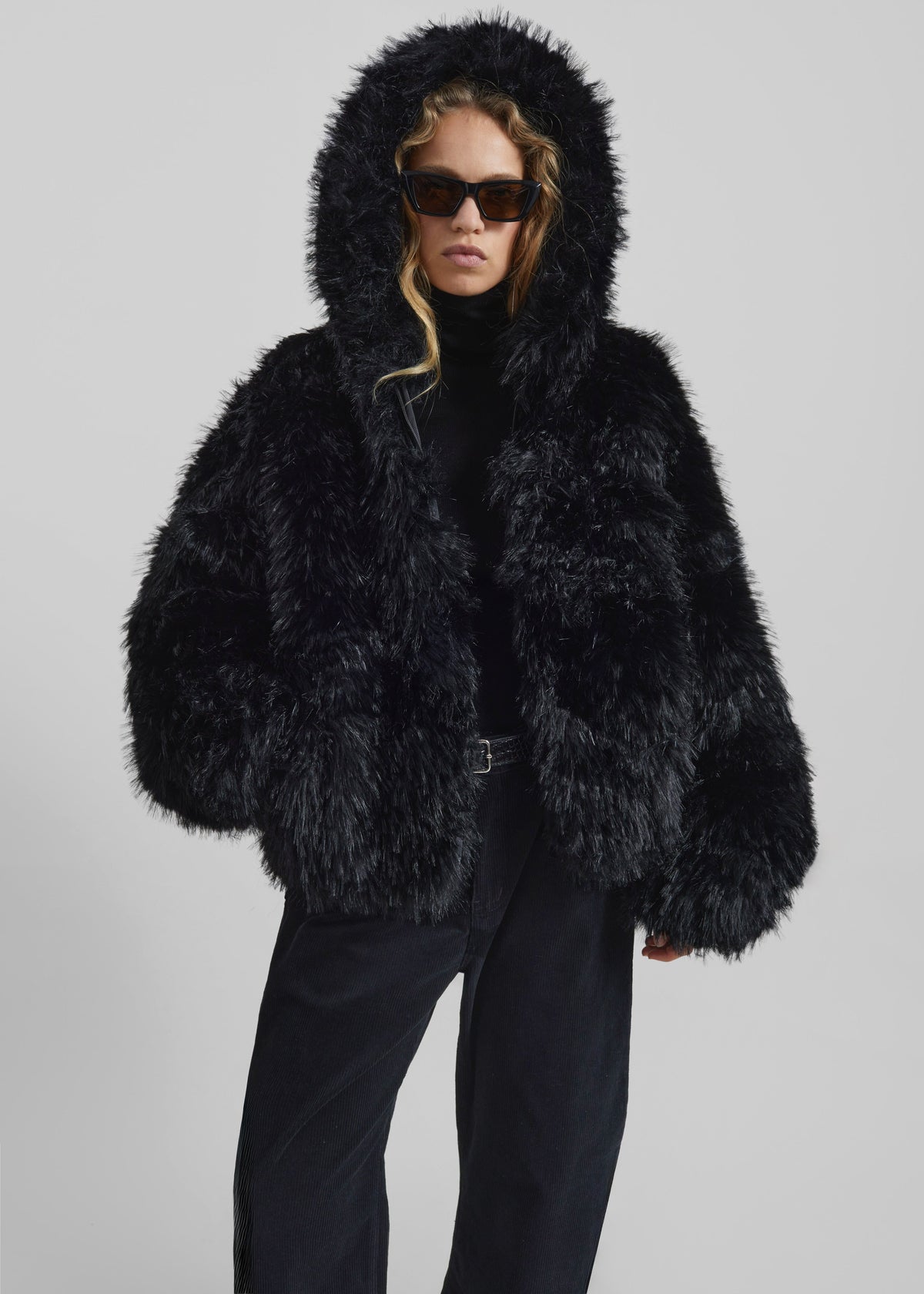 Pieces Uniques Le Sailor Faux Fur Sweatshirt - Black - 3