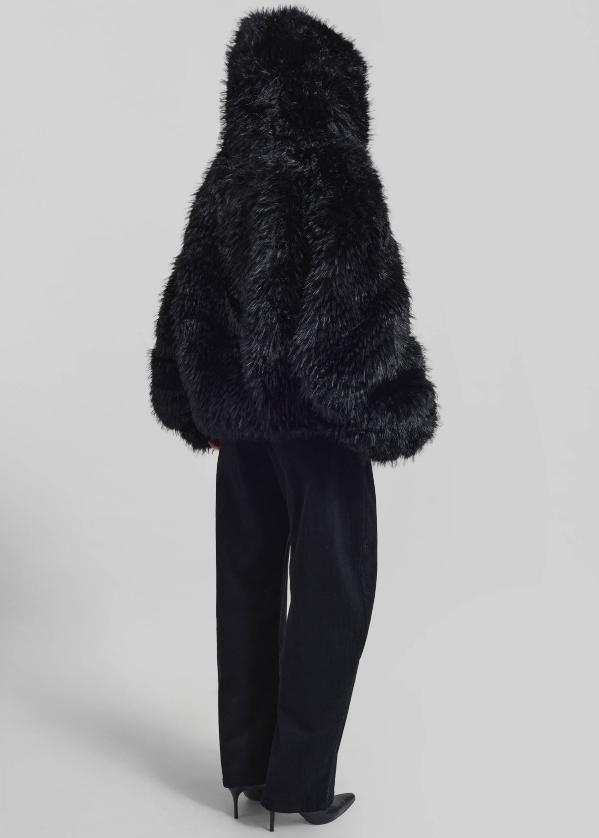 Pieces Uniques Le Sailor Faux Fur Sweatshirt - Black - 7