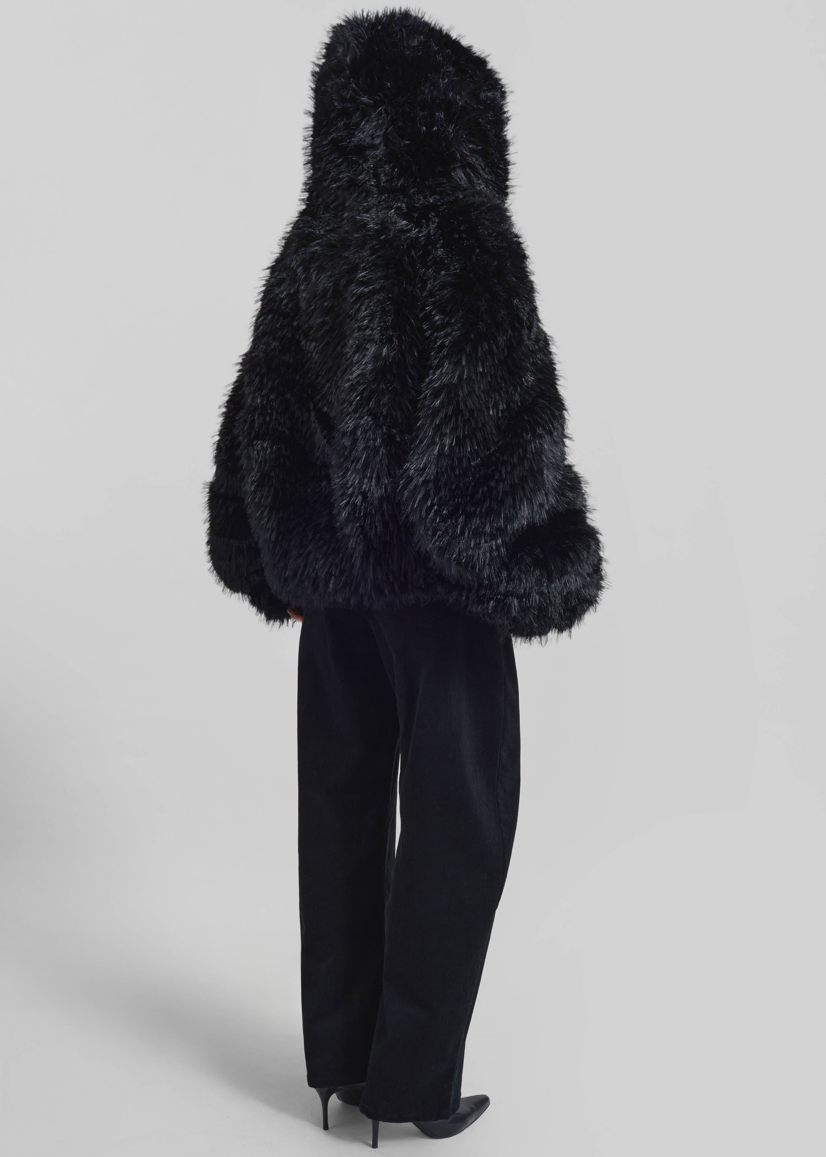 Pieces Uniques Le Sailor Faux Fur Sweatshirt - Black - 7