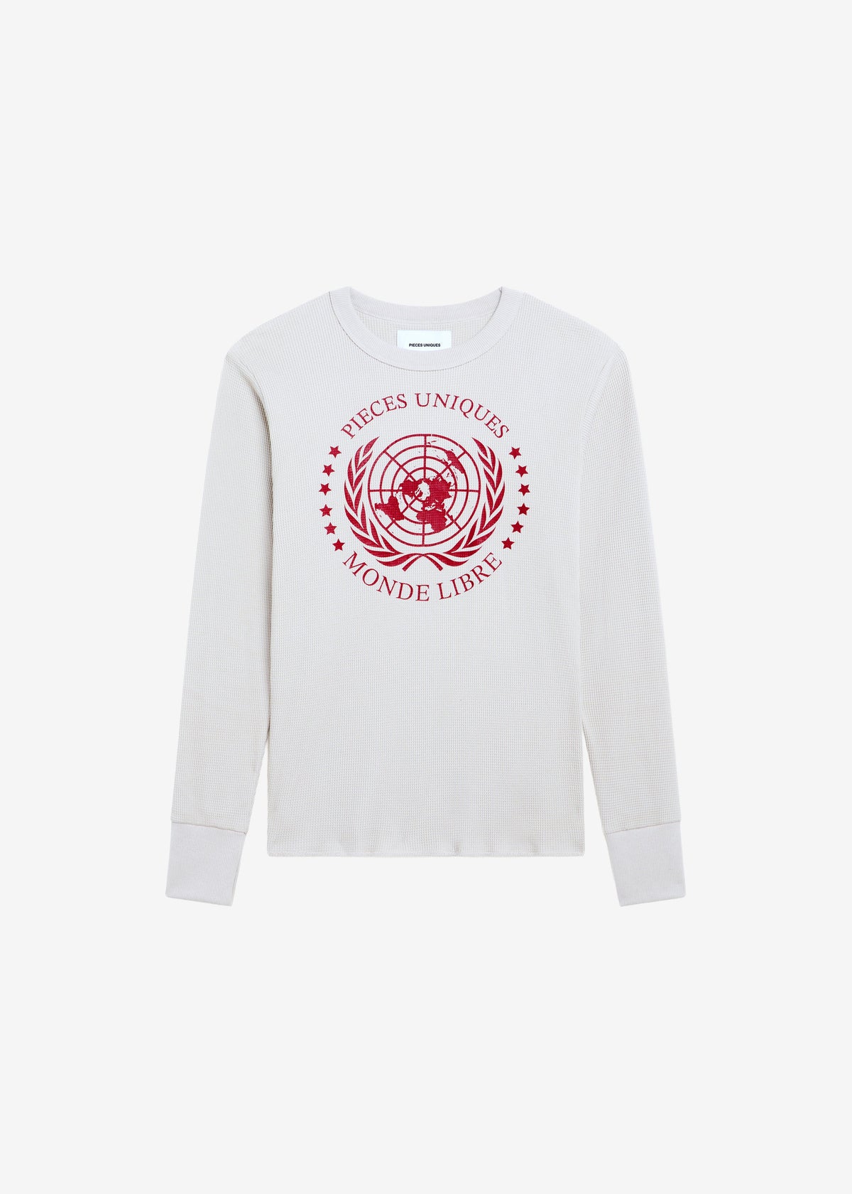 Pieces Uniques Monde Libre Thermal T-Shirt - Grey - 6