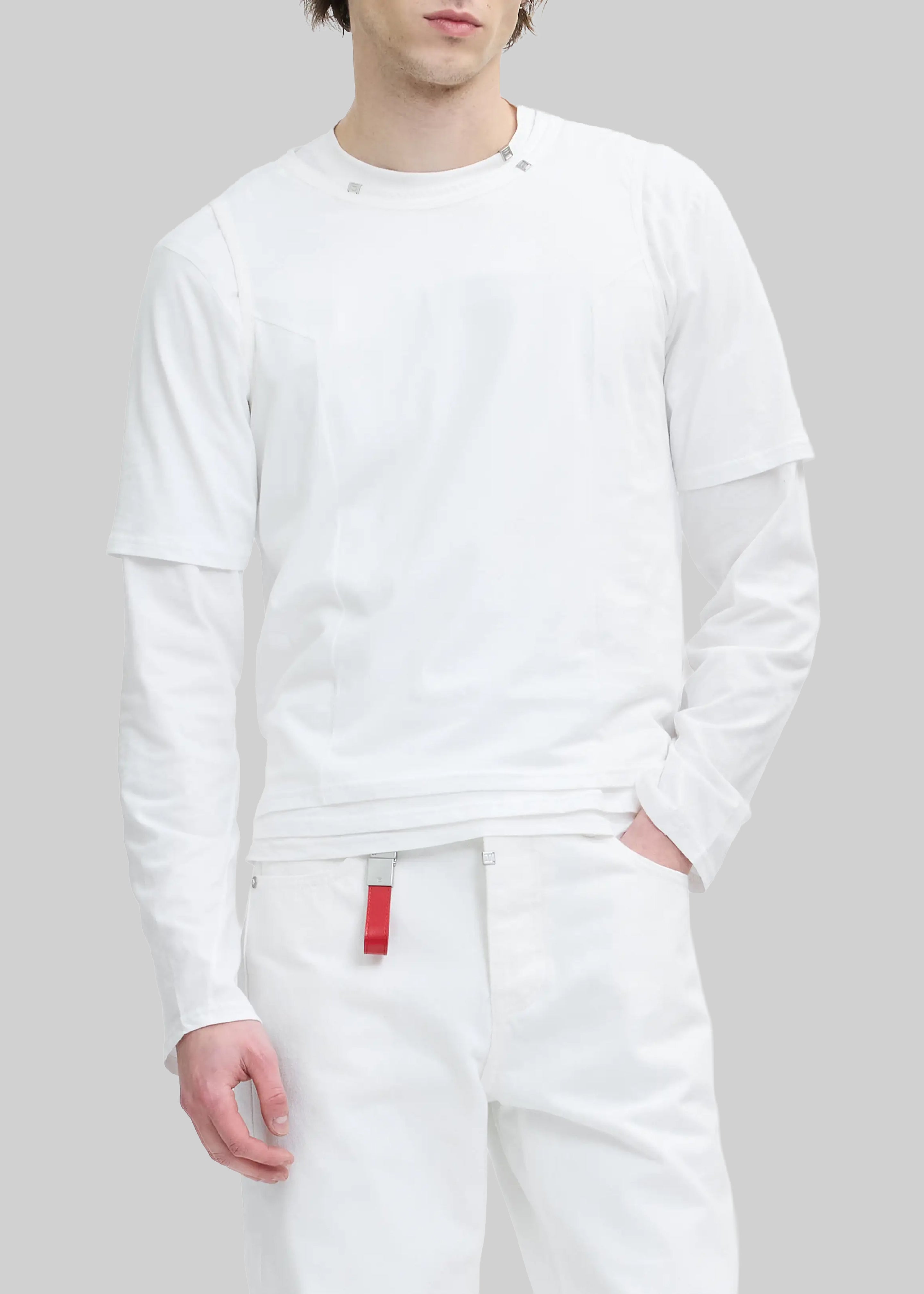 Pieces Uniques Sukashi Multi Top - White - 4