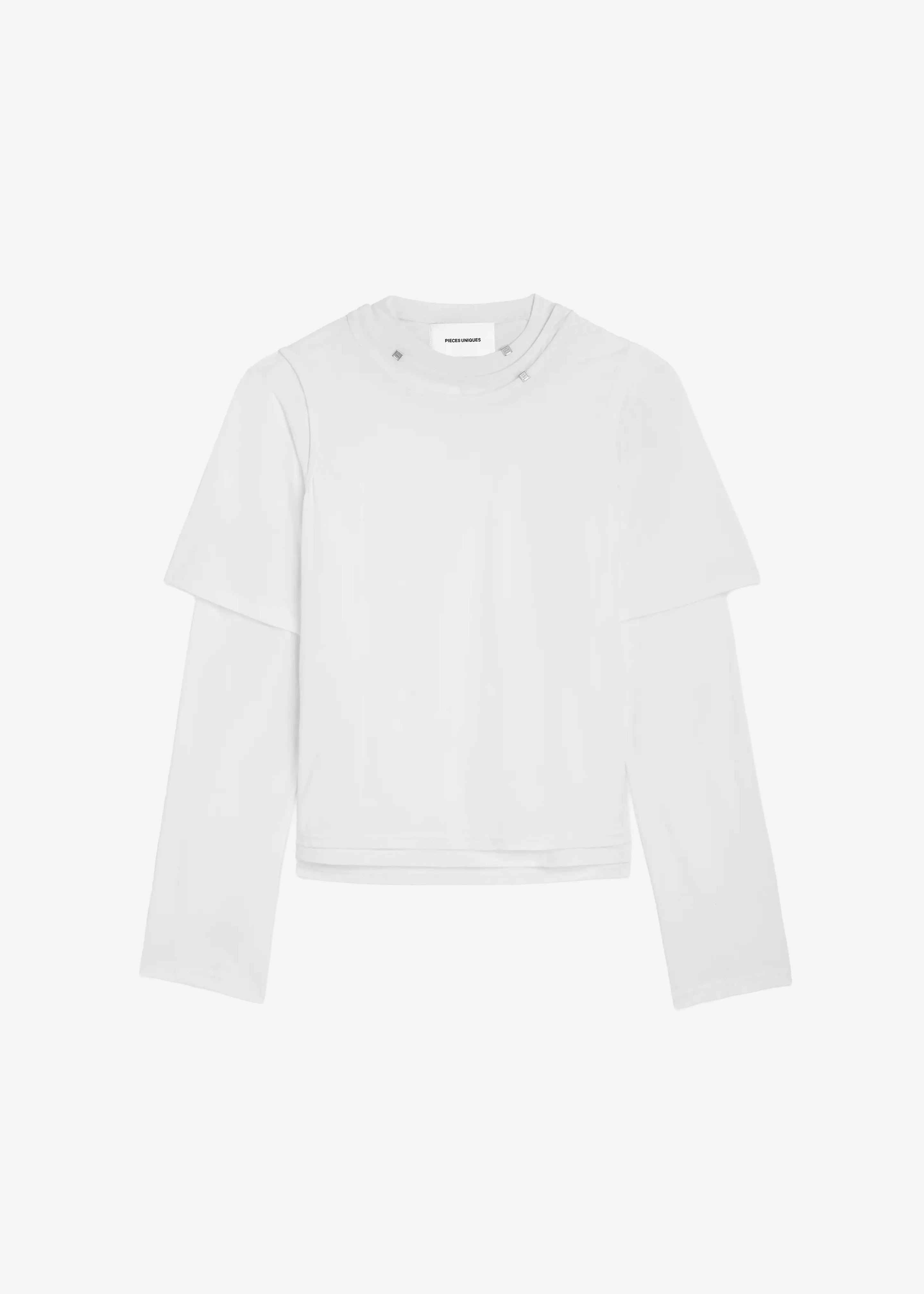 Pieces Uniques Sukashi Multi Top - White - 7