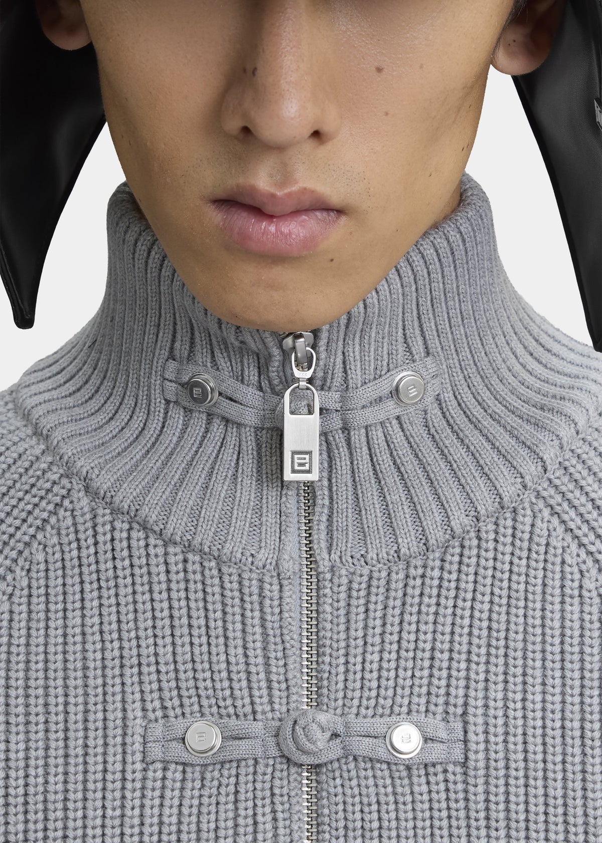 Pieces Uniques Ma Gua Zip Up Sweater - Jian Grey