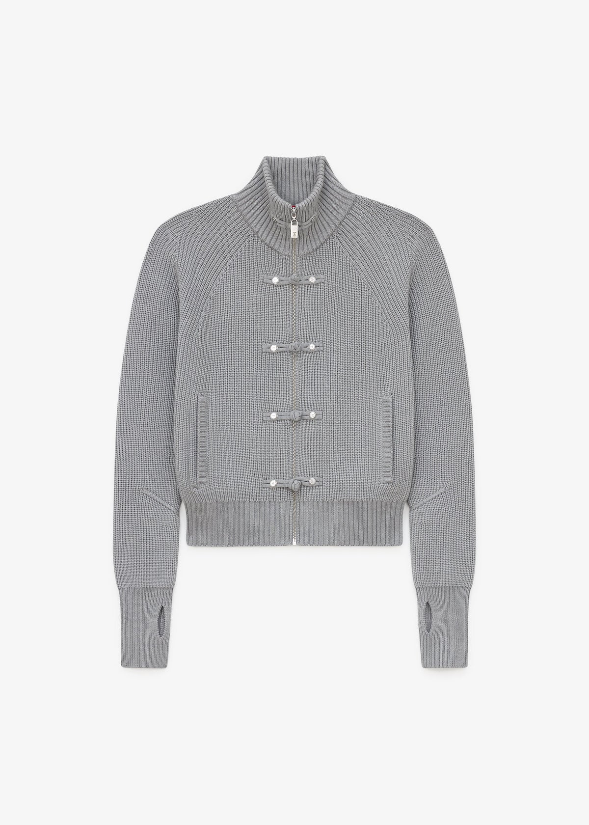 Pieces Uniques Ma Gua Zip Up Sweater - Jian Grey
