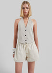Pierno Cotton Shorts - Beige