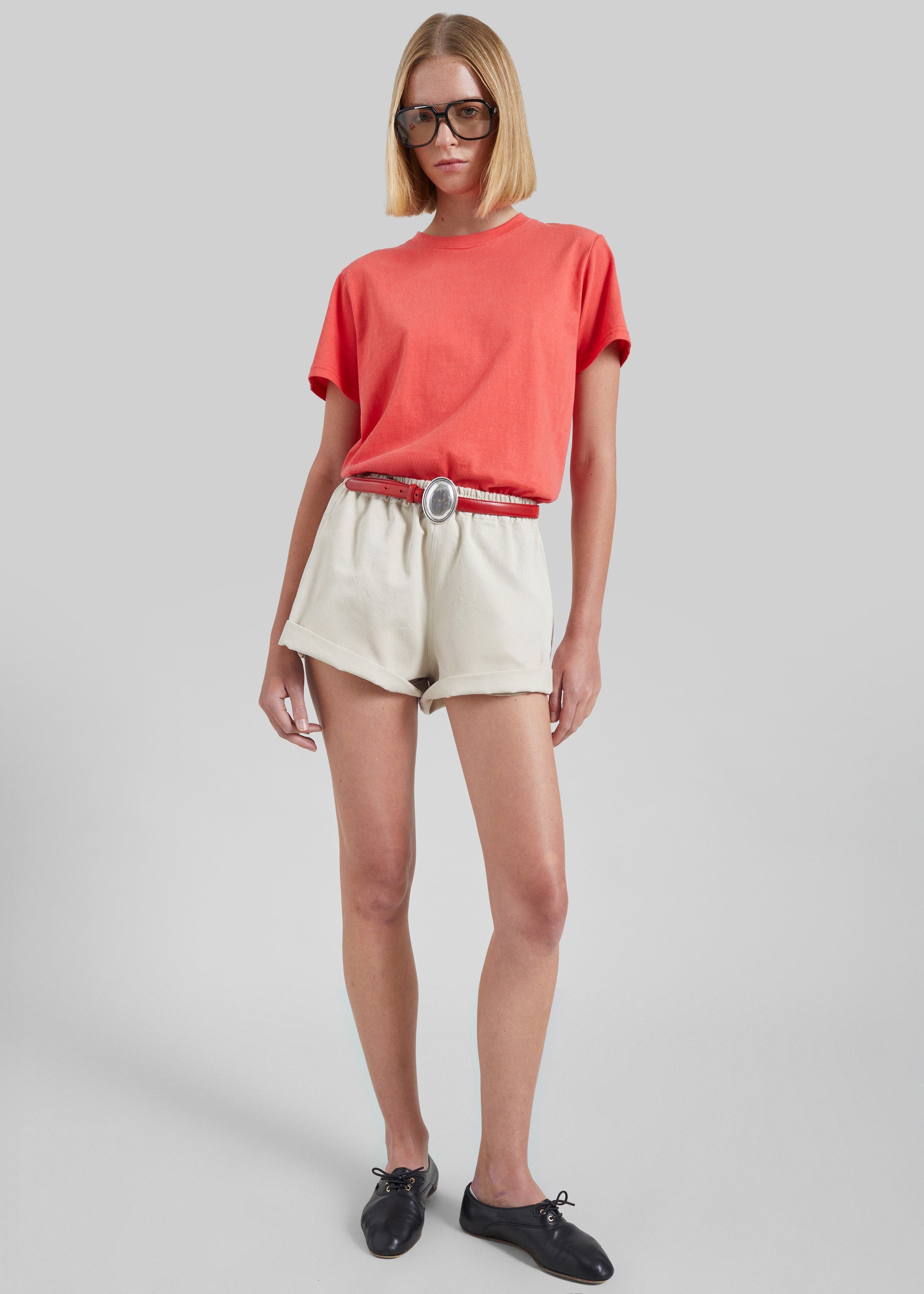 Shop the look image for Pierno Cotton Shorts - Beige
