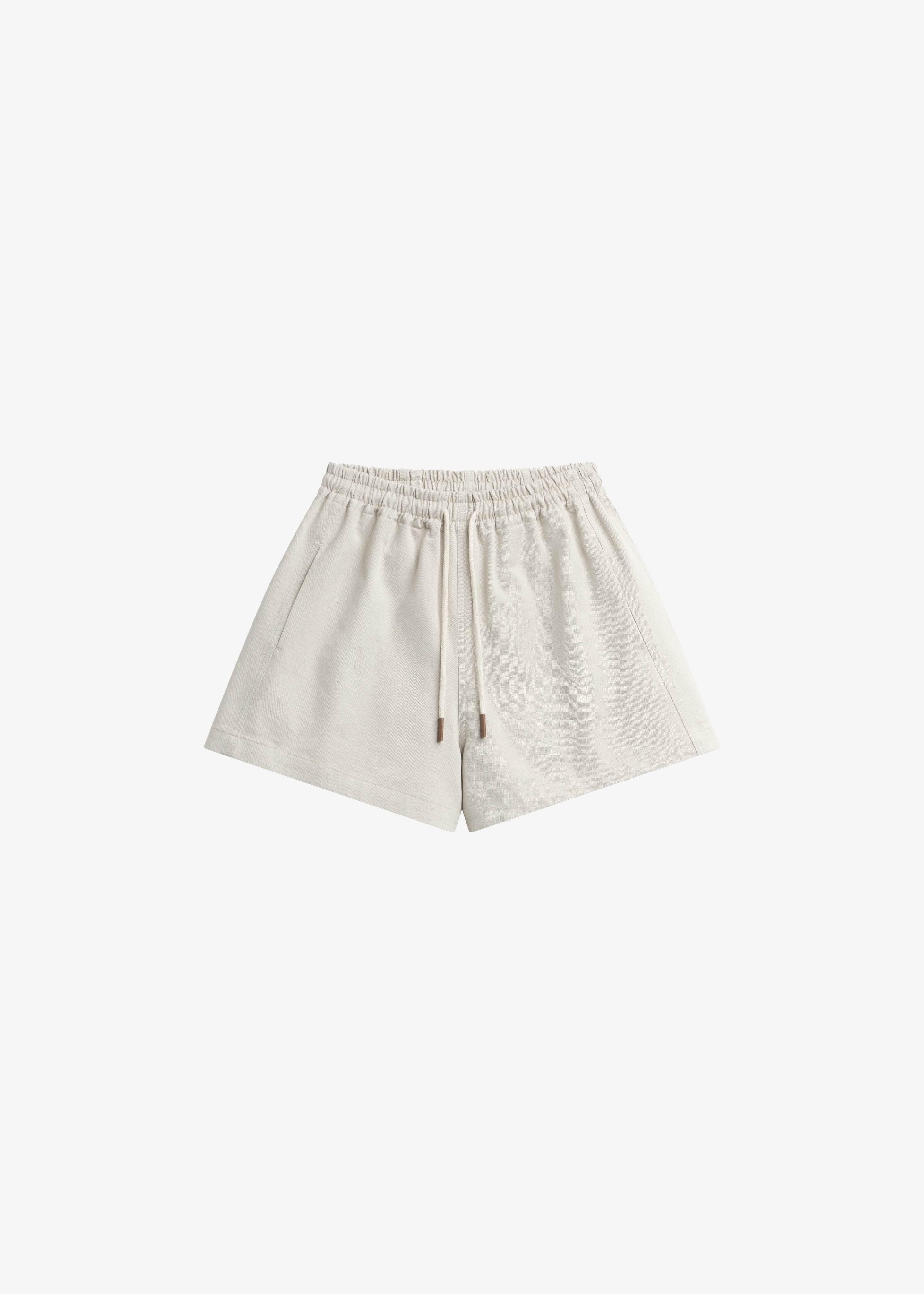 Pierno Cotton Shorts - Beige - 9