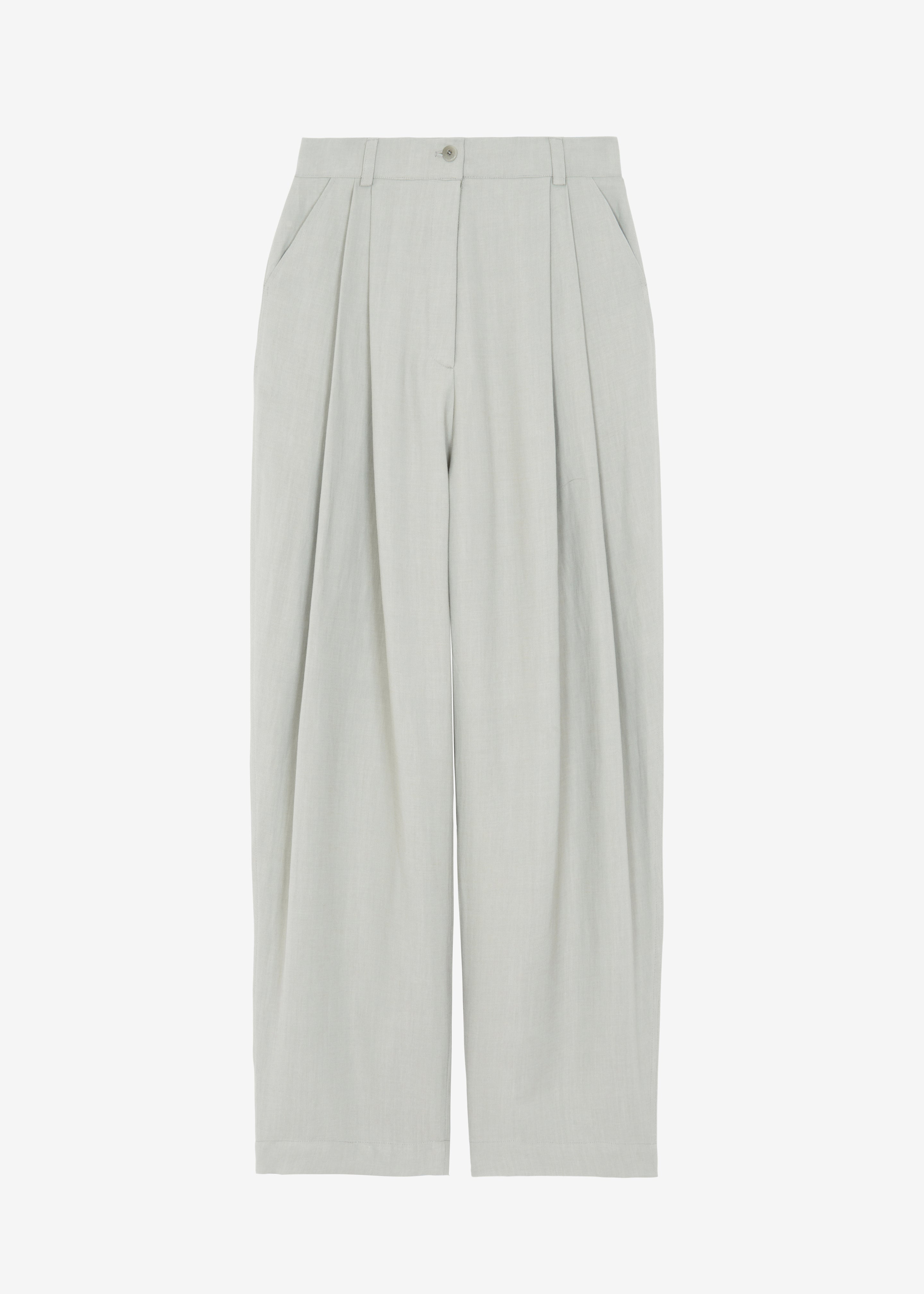 Piper Pleated Trousers - Sage - 10