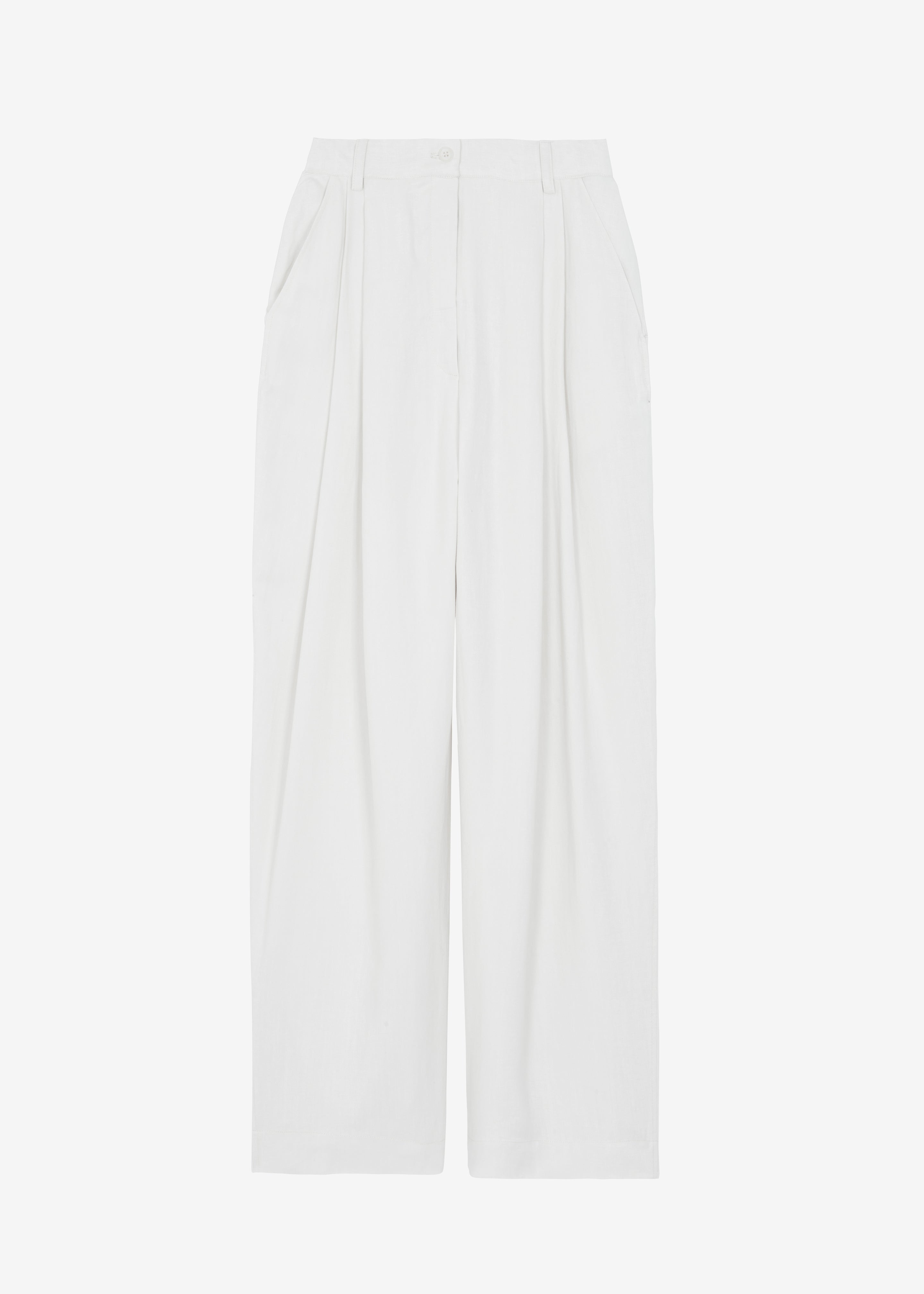 Piper Pleated Trousers - White - 10