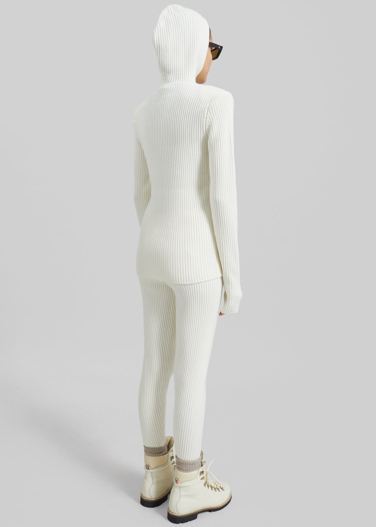 Piuma Knit Stirrup Leggings - White - 8