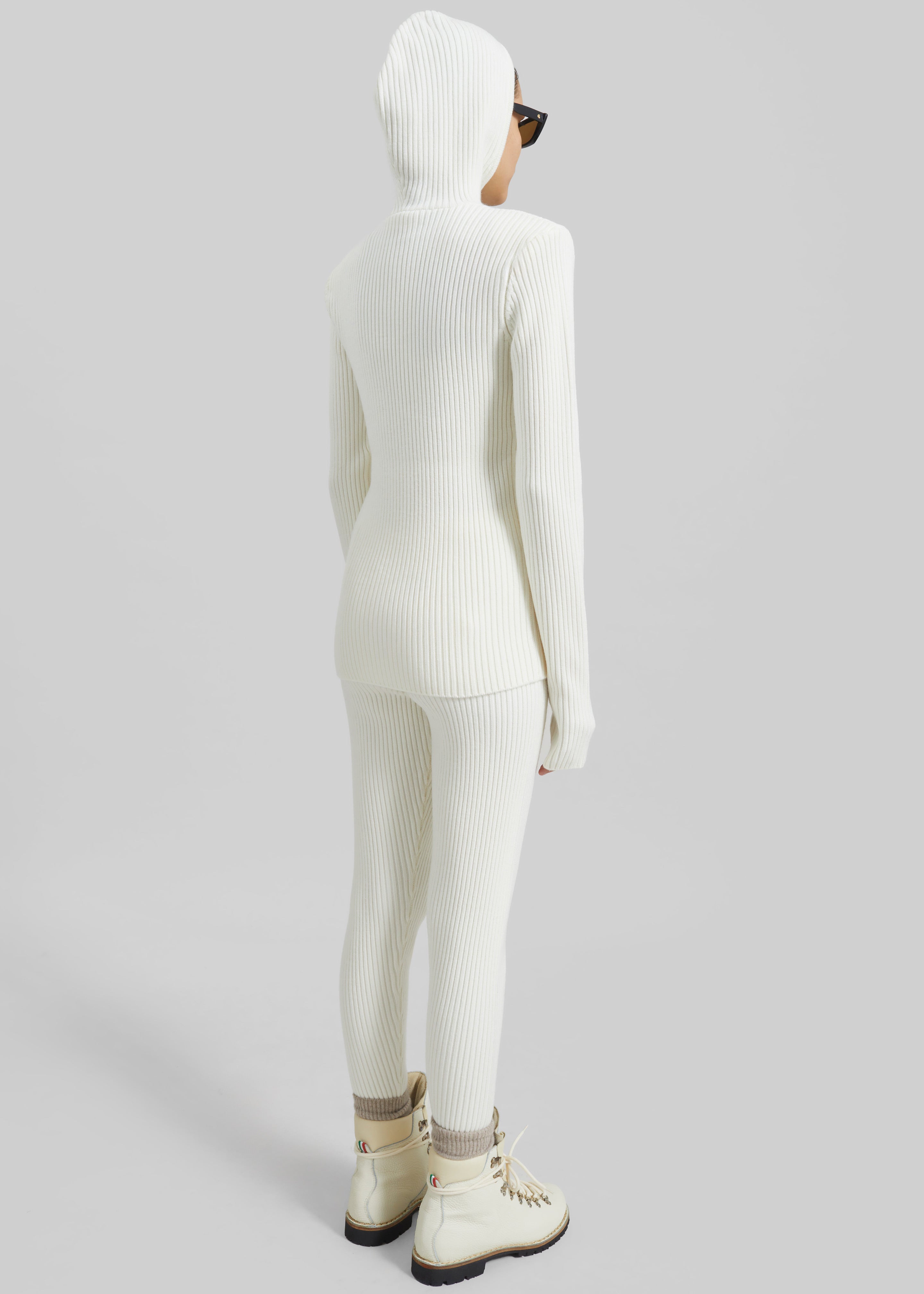 Piuma Knit Stirrup Leggings - White - 8