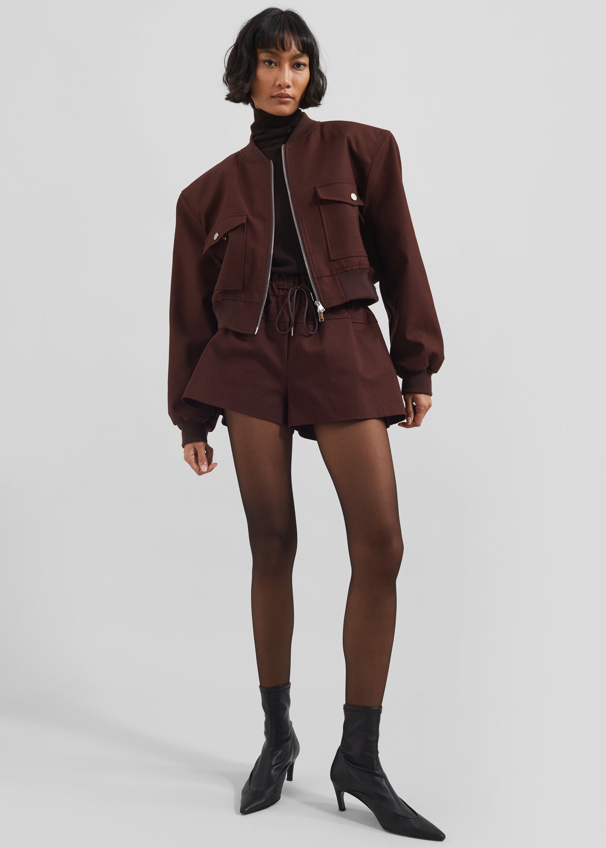 Shop the look image for Pomona Shorts - Burgundy