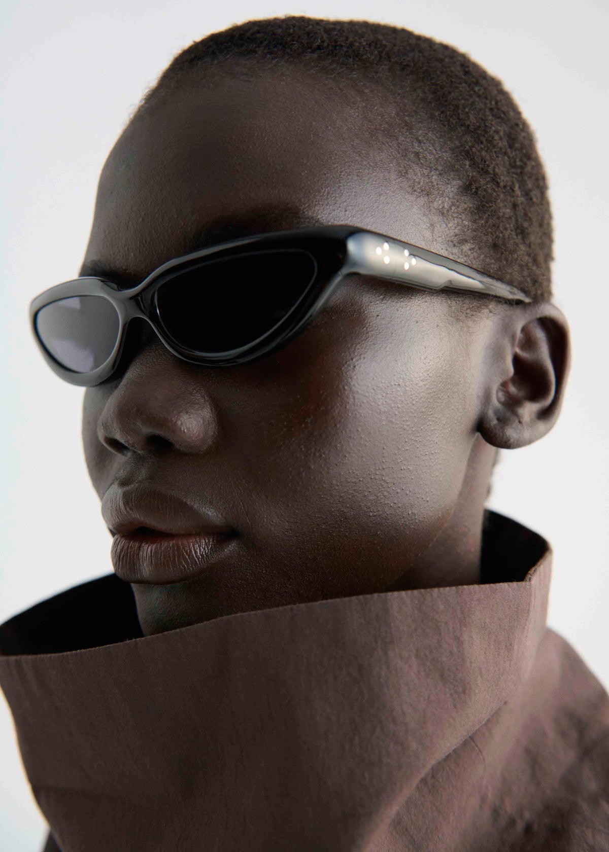 Port Tanger Fanna Sunglasses - Black Acetate/Black Lens - 5