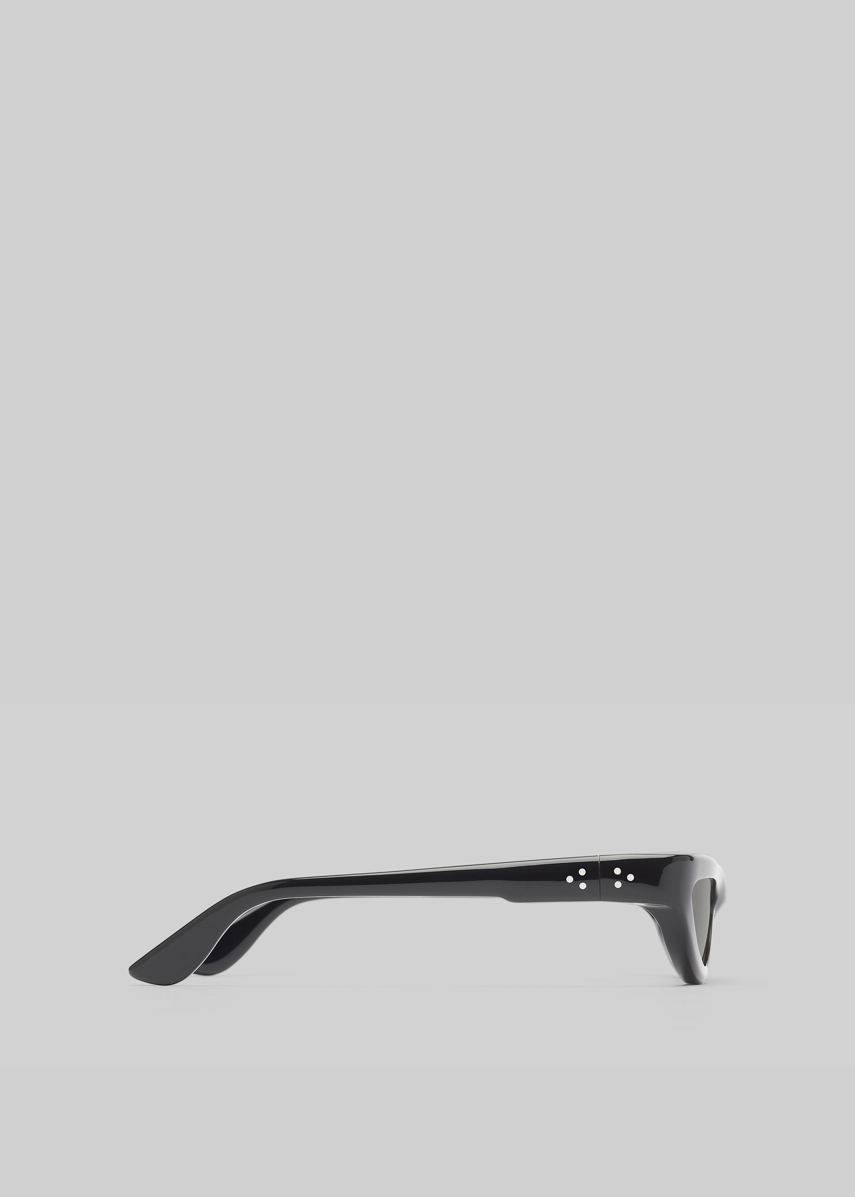 Port Tanger Fanna Sunglasses - Black Acetate/Black Lens - 6