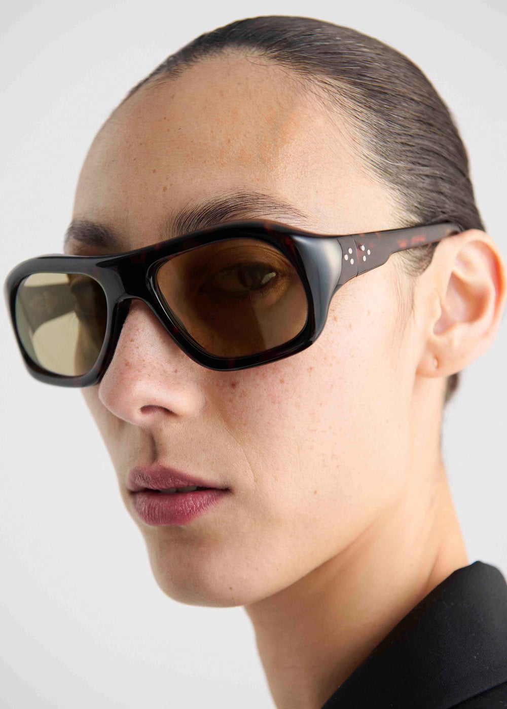 Port Tanger Gray Sunglasses - Myrrh Acetate/Olive Lens - 1