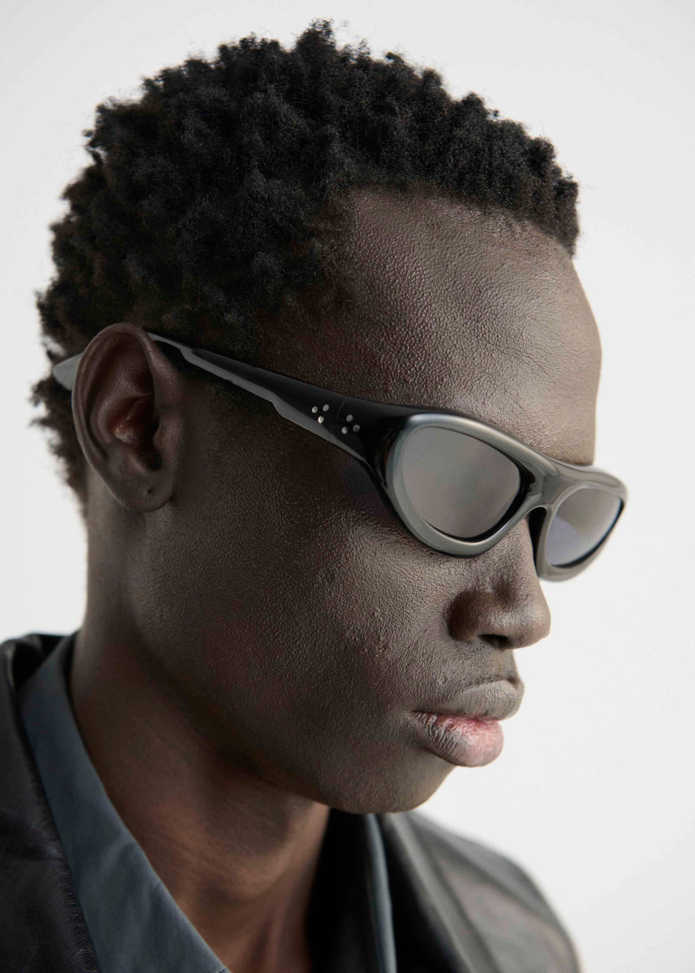 Port Tanger Uns Sunglasses - Black Acetate/Black Lens - 1