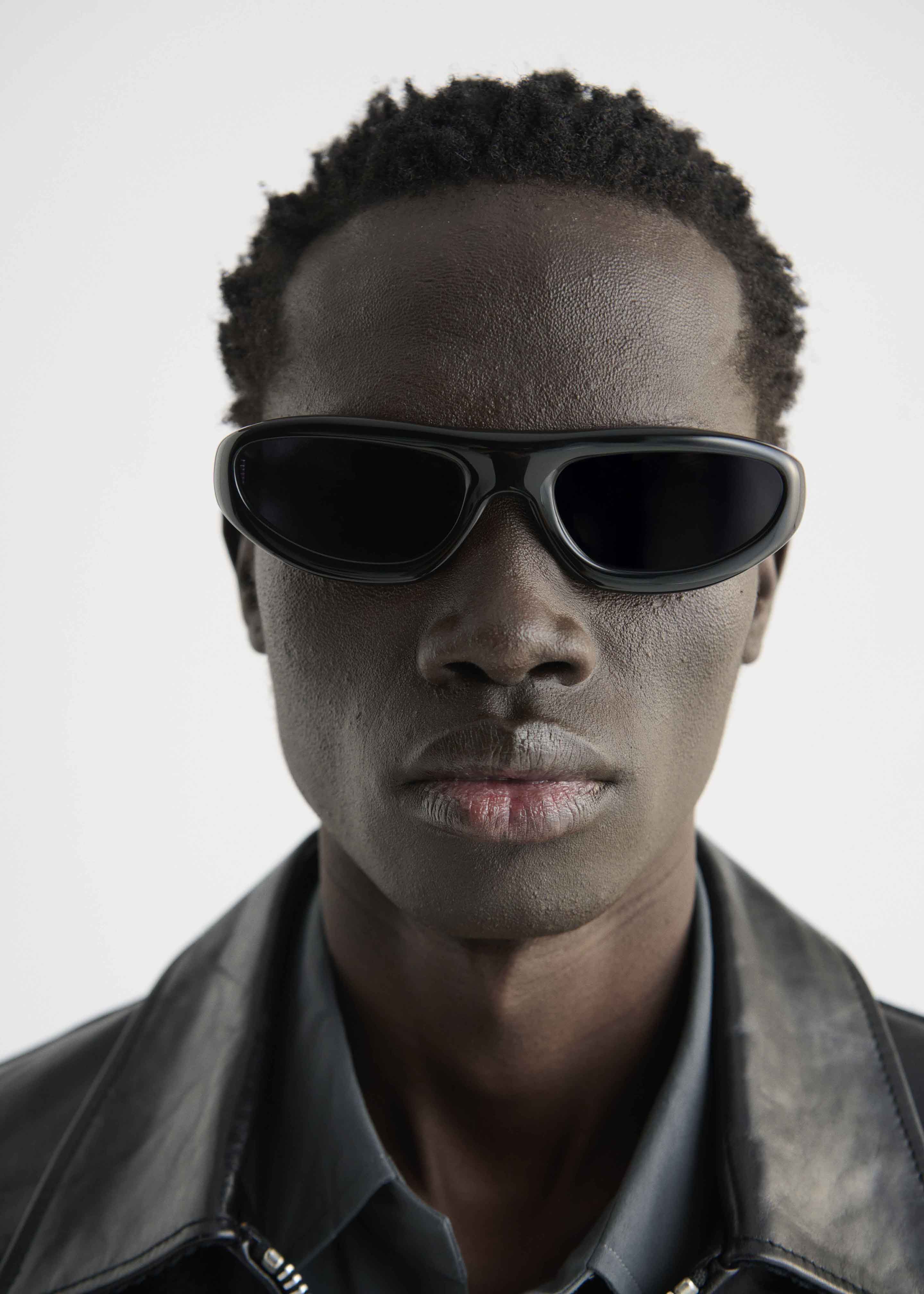 Port Tanger Uns Sunglasses - Black Acetate/Black Lens - 7