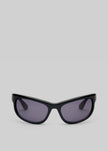 Port Tanger Agha Sunglasses - Black Acetate / Black Lens