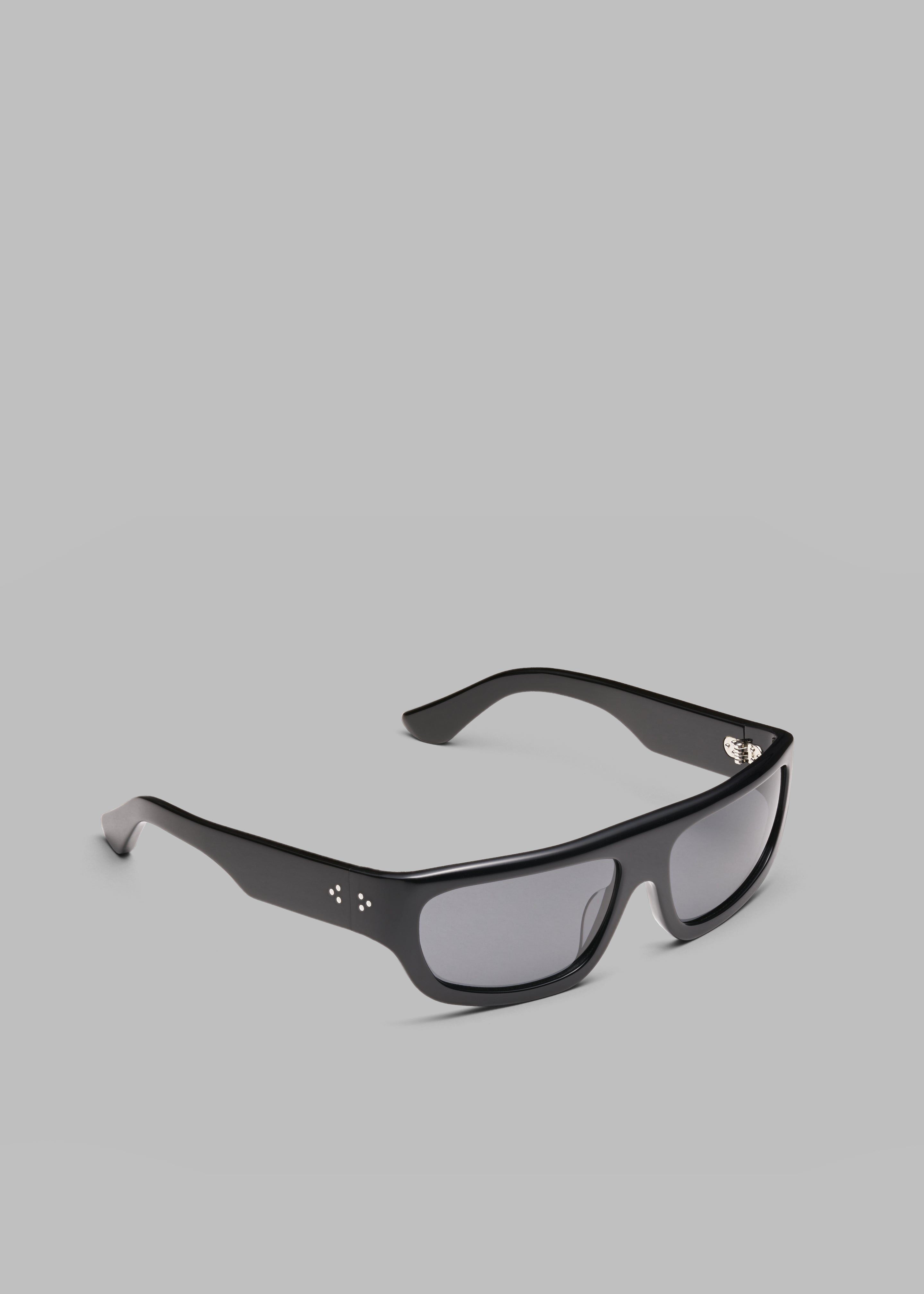 Port Tanger Bodi Sunglasses  - Black Acetate/Black Lens - 3