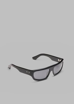 Port Tanger Bodi Sunglasses  - Black Acetate/Black Lens